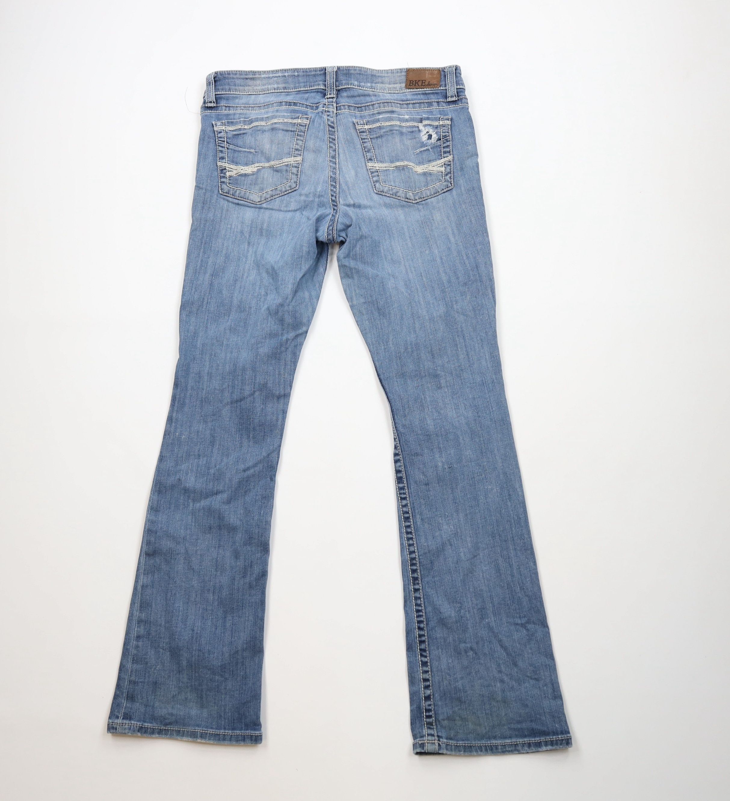 Vintage Buckle BKE Sabrina Stretch Flared Wide Leg Denim Jeans Blue Size 31" - 11 Thumbnail