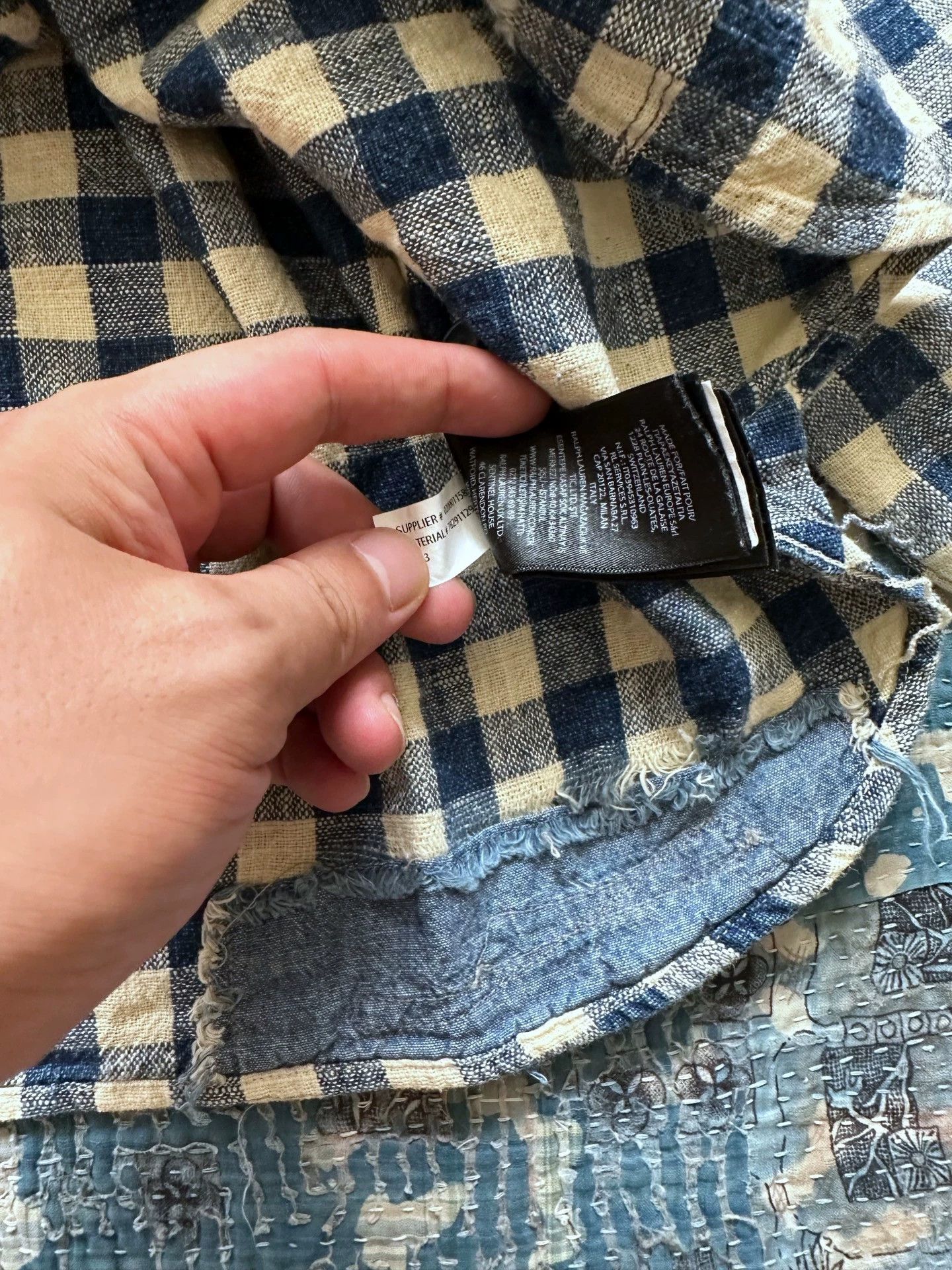 RRL Ralph Lauren RRL Distressed Check Work Shirt M Size US M / EU 48-50 / 2 - 5 Thumbnail