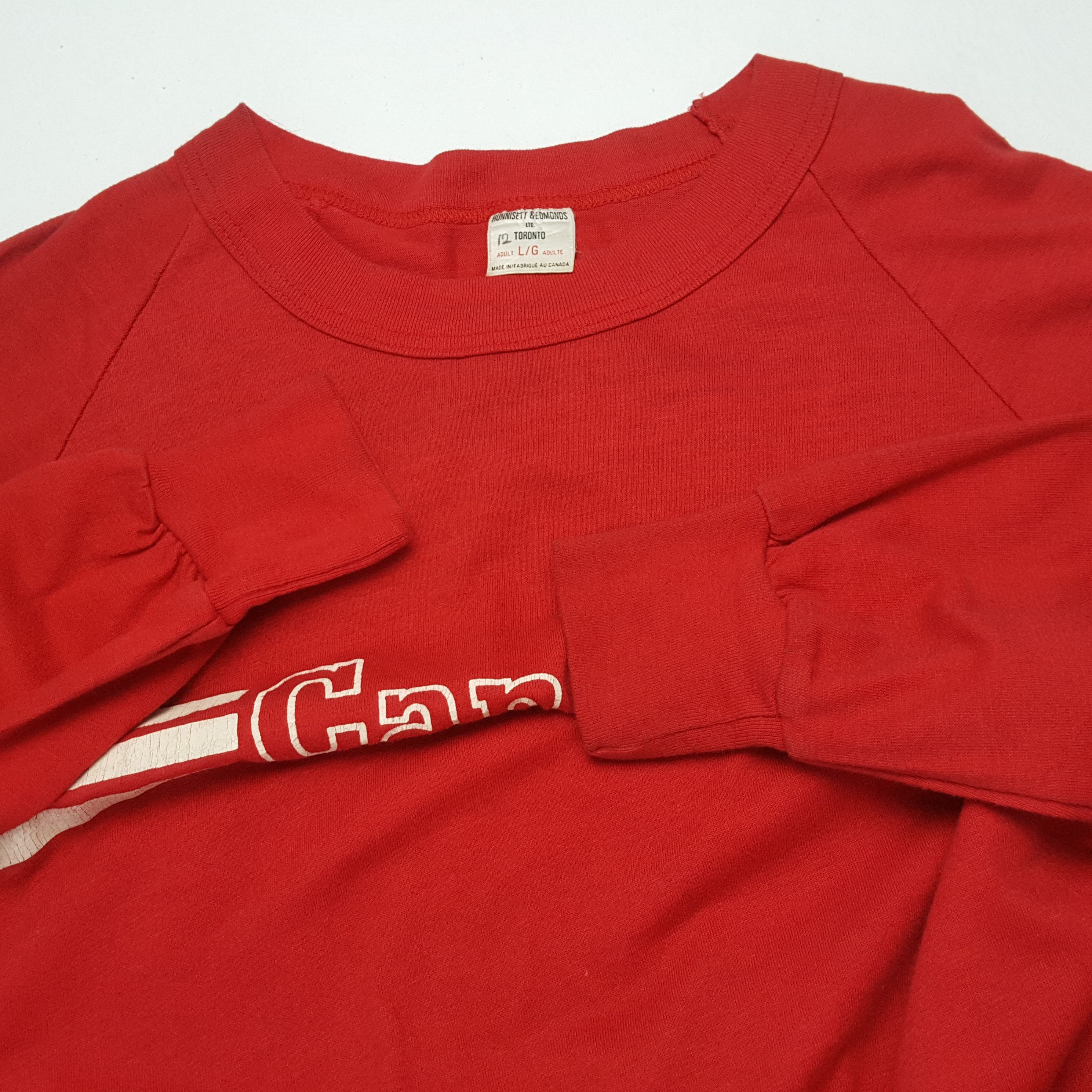 Vintage CANADA Center Design Three Stripes Style Vintage Sweatshirt Size US S / EU 44-46 / 1 - 8 Thumbnail