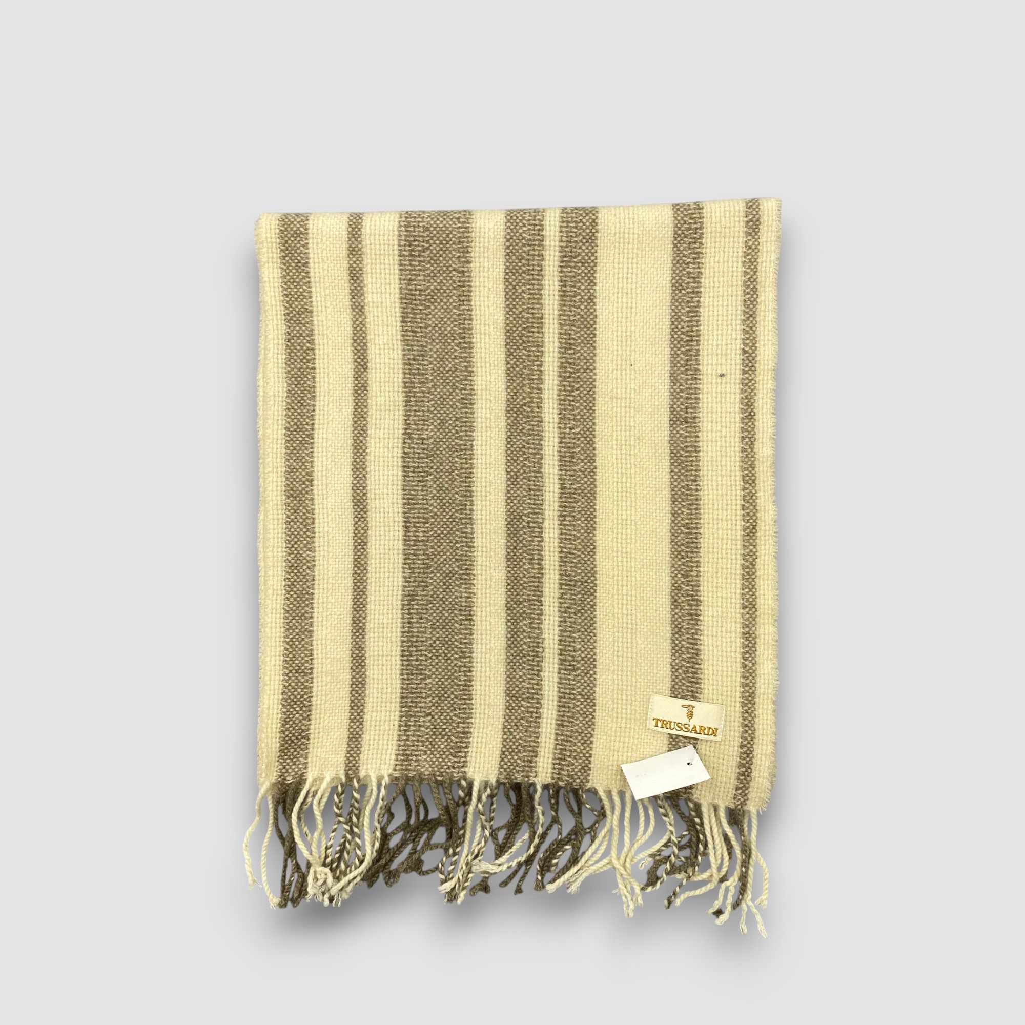 Trussardi Vintage Trussardi Scarf Muffler Wool Cashmere Scarves Size ONE SIZE - 2 Thumbnail