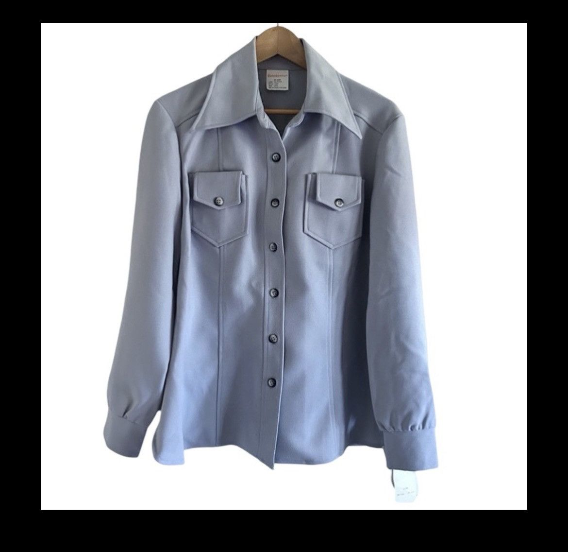 Vintage NWT Vintage 1970’s DonnKenny Gray Button Down Shirt Blazer Size M / US 6-8 / IT 42-44 - 4 Thumbnail