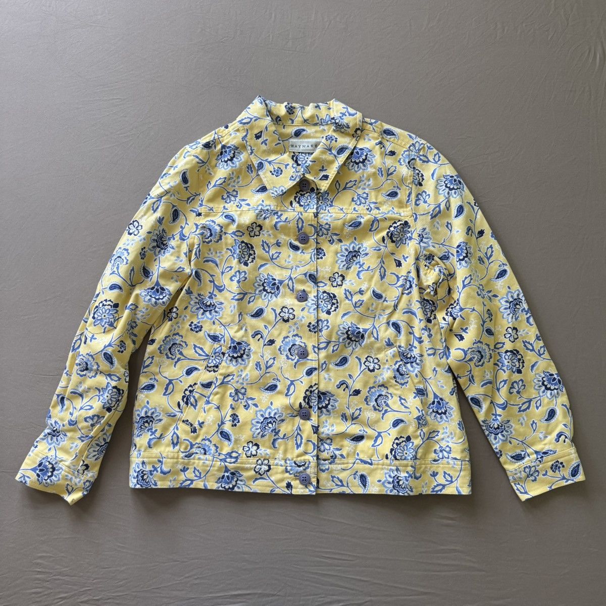 Other Vintage Haymaker Cotton Floral Shirt Jacket Size L / US 10 / IT 46 - 2 Thumbnail