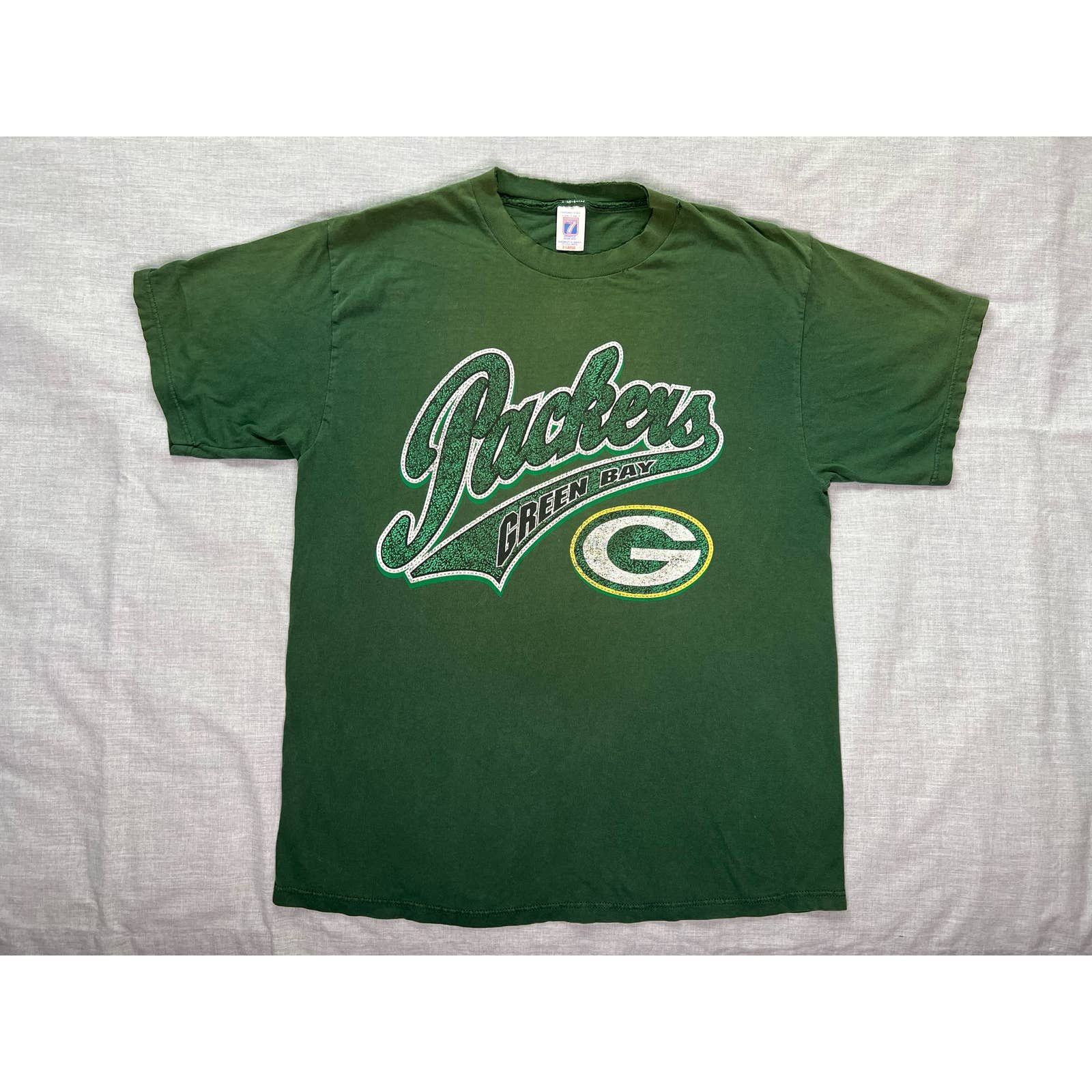 Logo 7 NFL Green Bay Packers Short Sleeve T-Shirt Green XL From