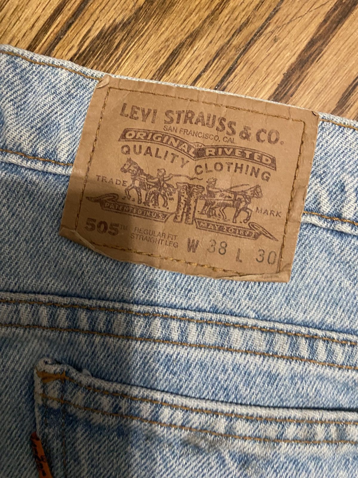 Levi's Vintage levi 505 orange tab jeans Size US 38 / EU 54 - 4 Thumbnail