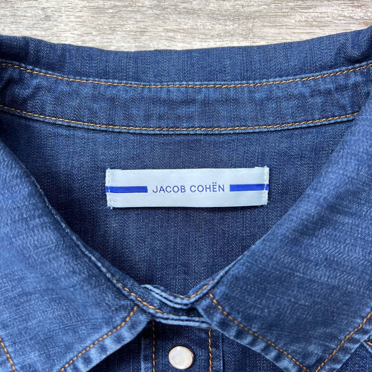 Jacob Cohen Jacob Cohen Western Denim Shirt Blue Size 46 Size L / US 10 / IT 46 - 8 Thumbnail