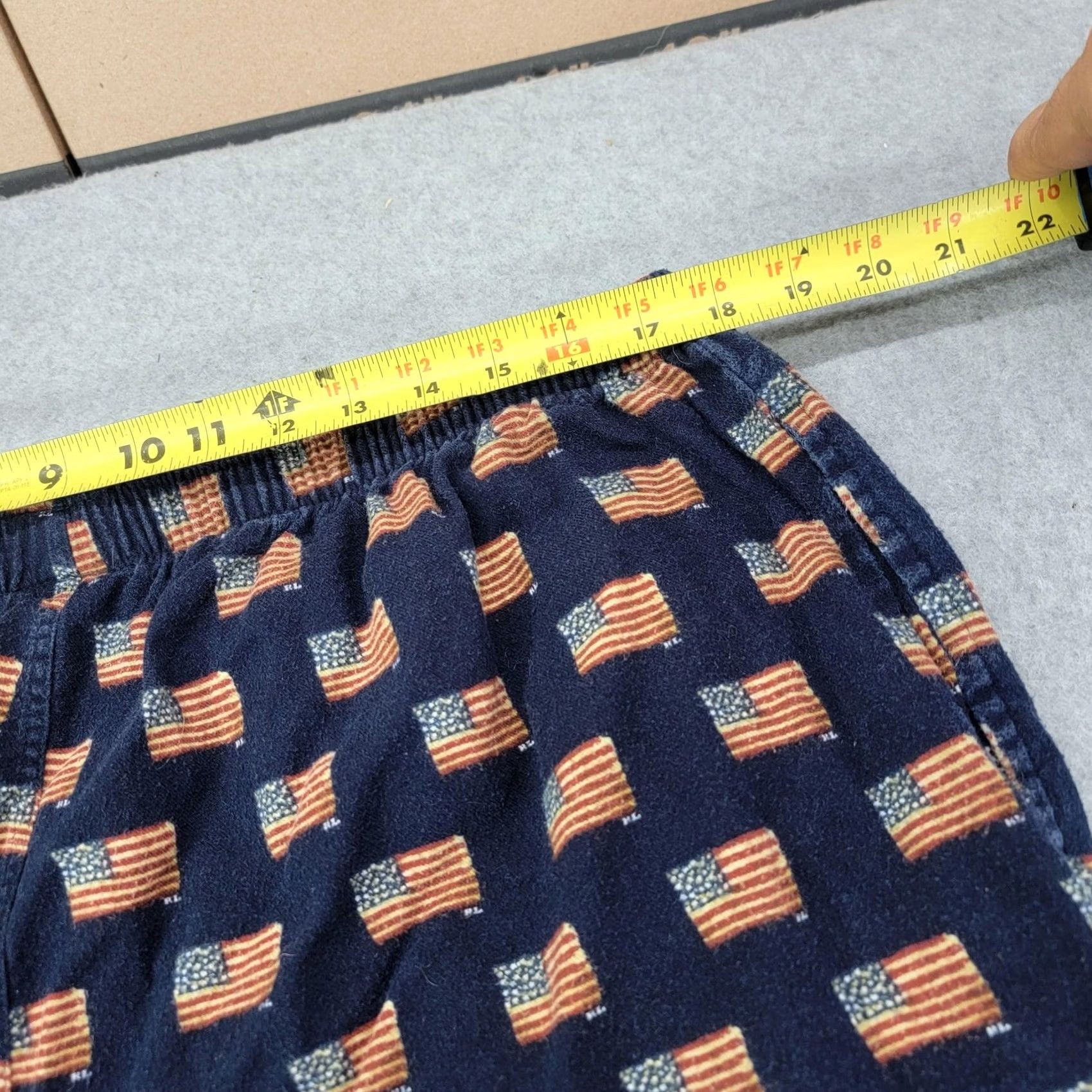 Polo Ralph Lauren VINTAGE Polo Ralph Lauren Long Johns Mens XL Blue Cotton American Flag Print pajamas Size US XL / EU 56 / 4 - 7 Thumbnail
