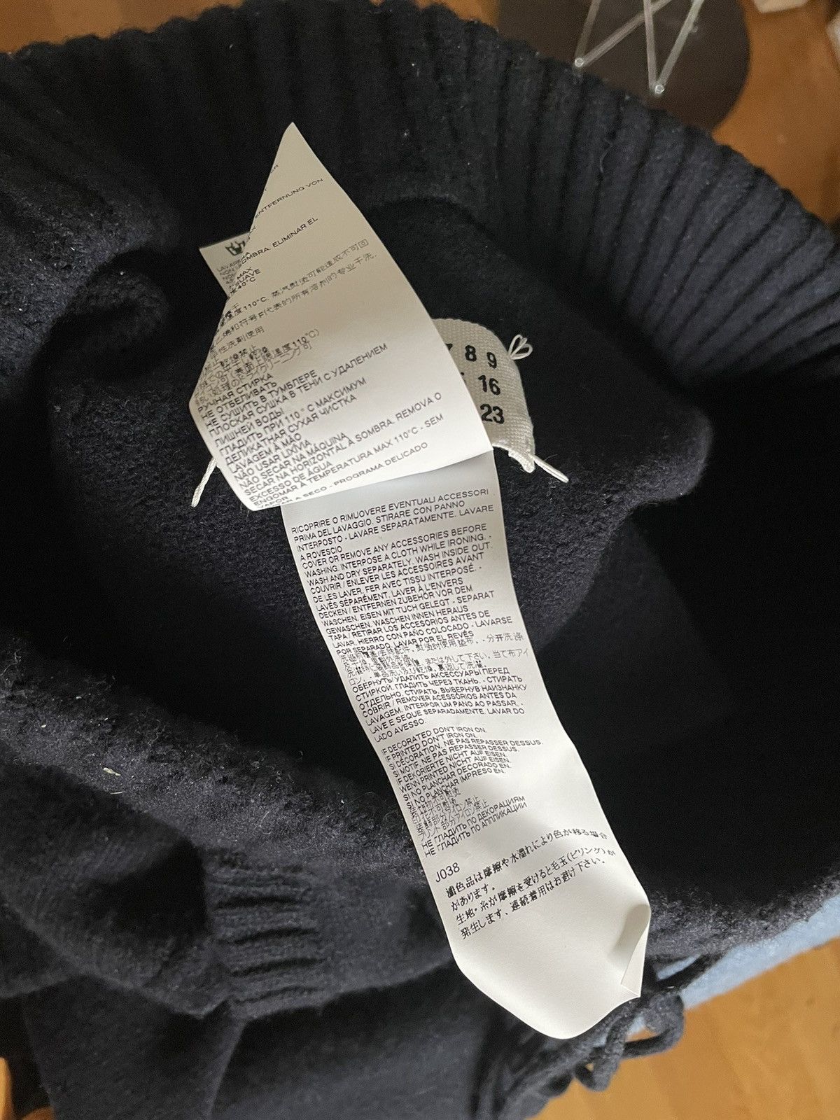 Maison Margiela Maison Margiela Navy Wool Knit Lounge Pants Joggers Size US 30 / EU 46 - 6 Thumbnail