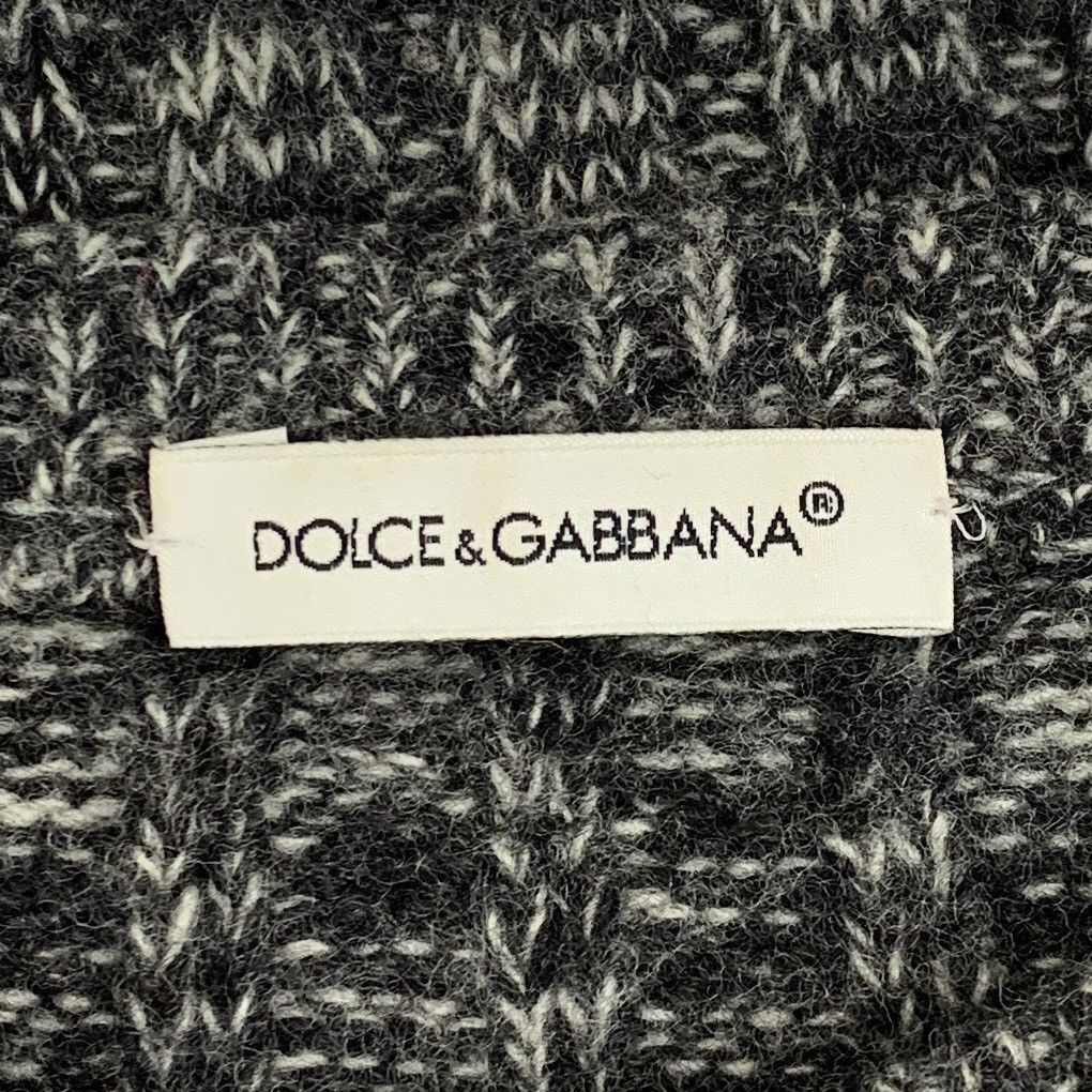 Dolce & Gabbana Dolce & Gabbana Black Grey Long Sleeve Knit Sweater K26WX Size S / US 4 / IT 40 - 7 Thumbnail