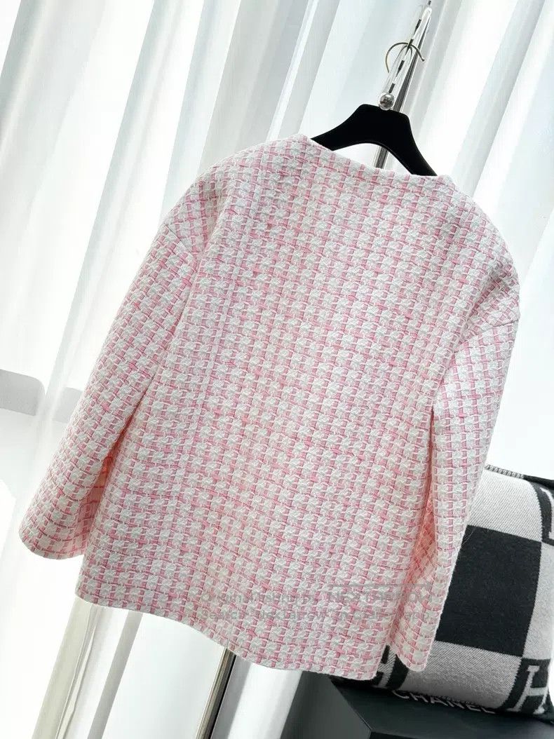 Chanel Chanel Woven plaid four-pocket long-sleeved silhouette jac Size XS / US 0-2 / IT 36-38 - 3 Thumbnail