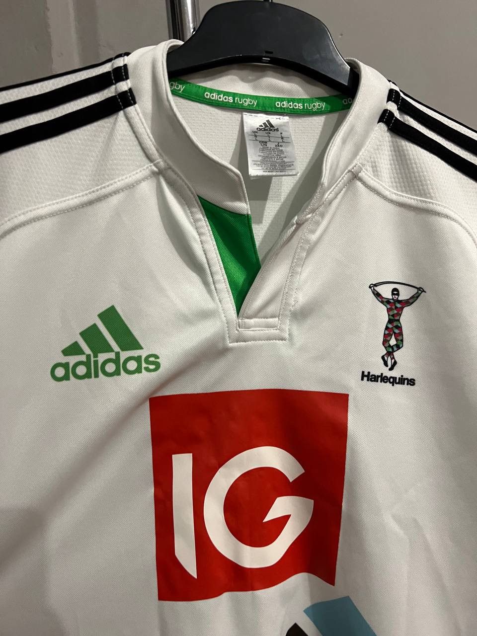 Adidas 2014/15 HARLEQUINS AWAY RUGBY UNION SHIRT JERSEY SIZE L MENS Size US L / EU 52-54 / 3 - 4 Thumbnail
