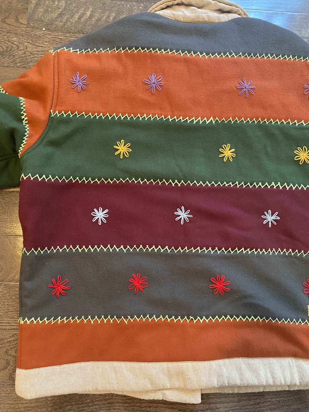 Bode BODE Embroidered Autumn Quilt Jacket size L/XL Size US L / EU 52-54 / 3 - 5 Thumbnail