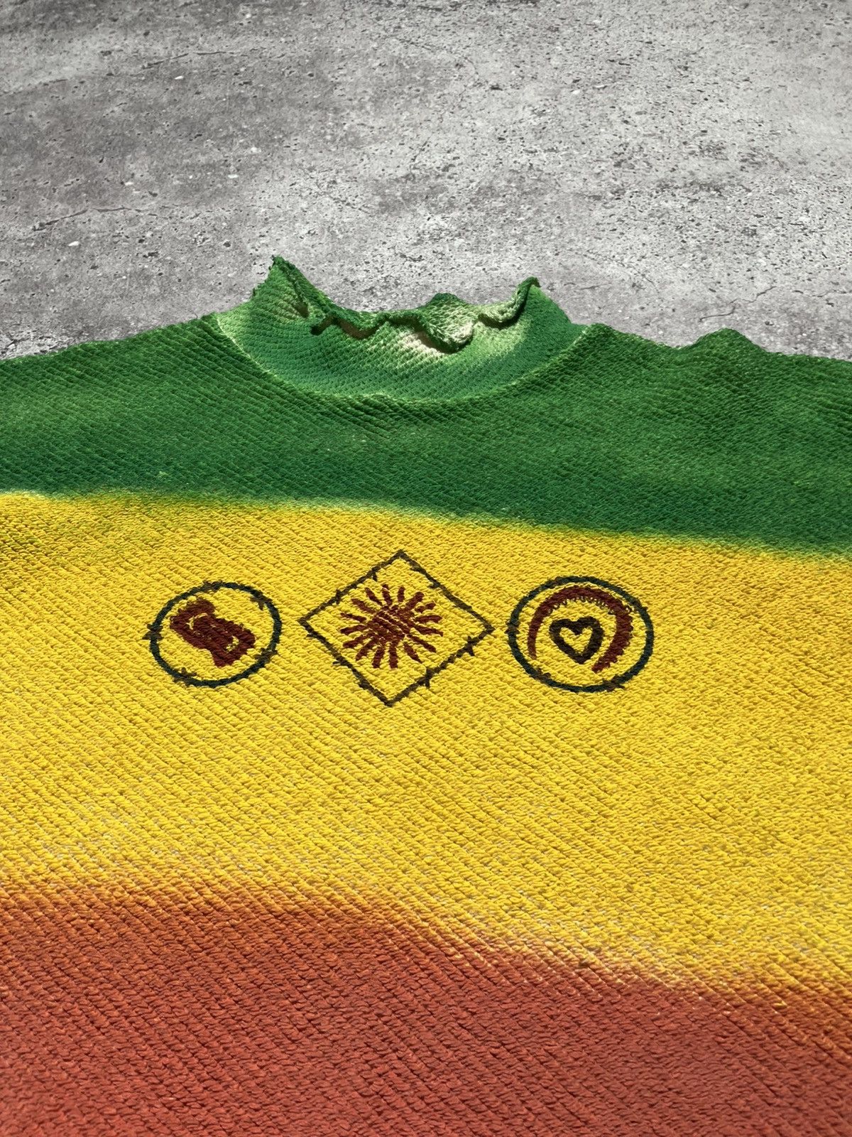 Japanese Brand Vintage Rasta Reggae Jamaica Y2k sweater Size L / US 10 / IT 46 - 7 Thumbnail
