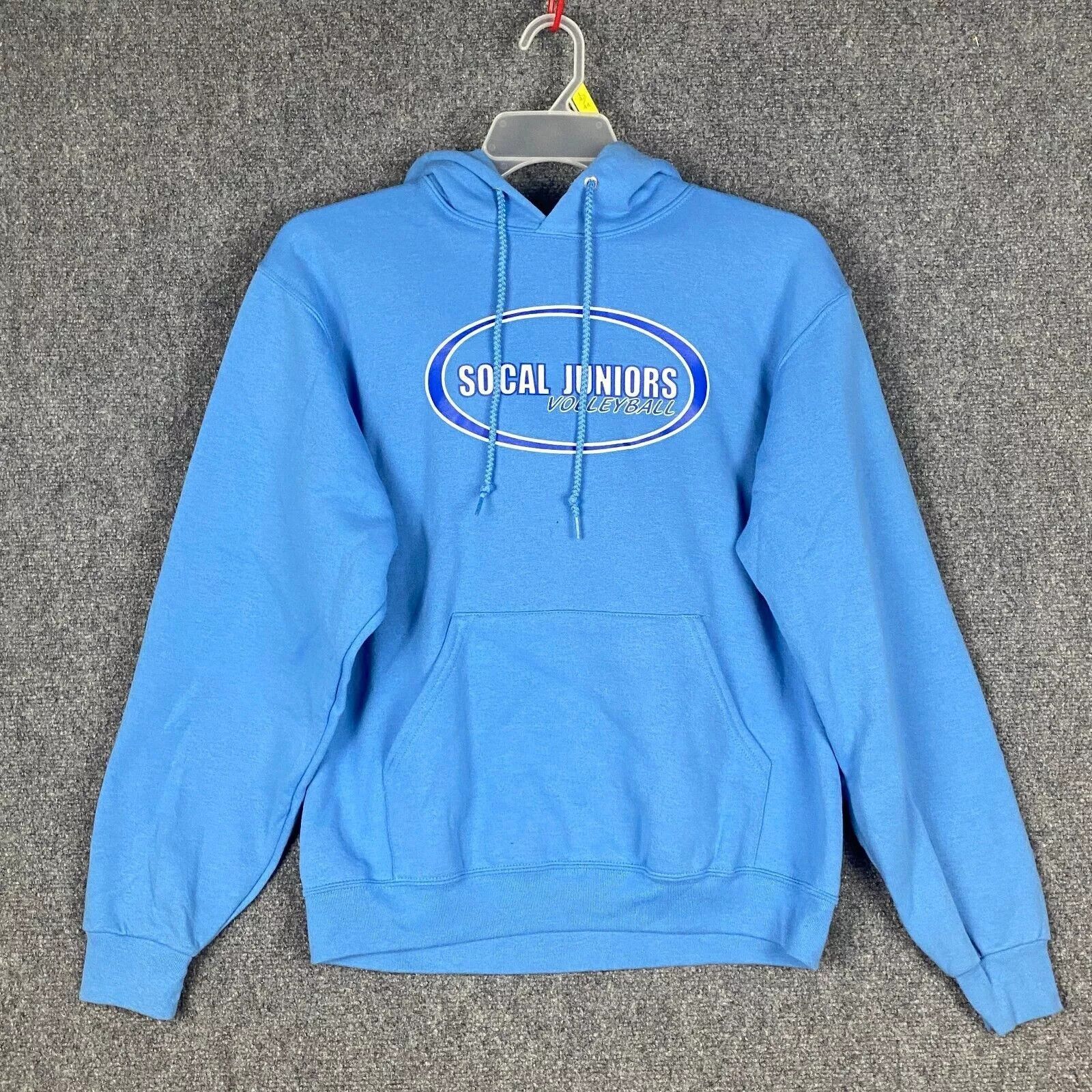 Jerzees So Cal Juniors Volleyball Hoodie Men's Medium Blue Cotton Size US M / EU 48-50 / 2 - 1 Thumbnail