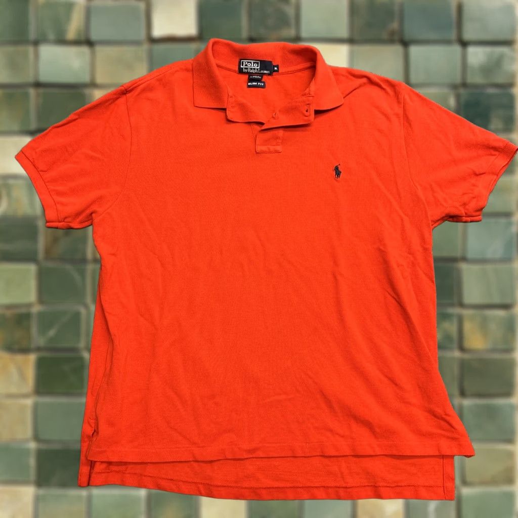 Ralph Lauren VINTAGE Polo Ralph Lauren Slim Fit Polo Shirt Men’s XL Red Short Sleeve Mens XL Polo Shirt Slim Fit Red Vintage Size US XL / EU 56 / 4 - 1 Thumbnail