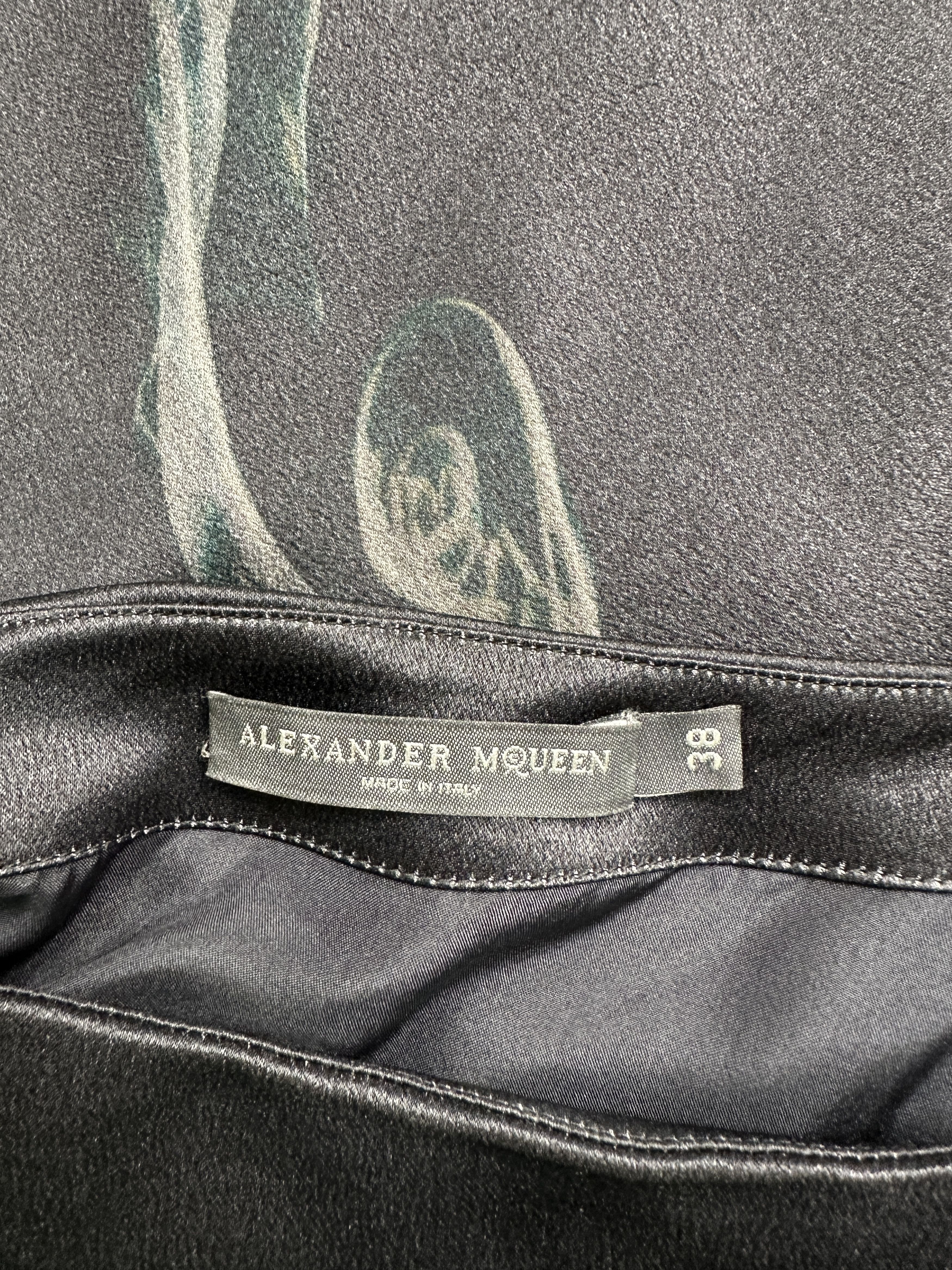 Alexander McQueen Alexander McQueen Black Bird Pattern Dress Size XS / US 0-2 / IT 36-38 - 3 Thumbnail