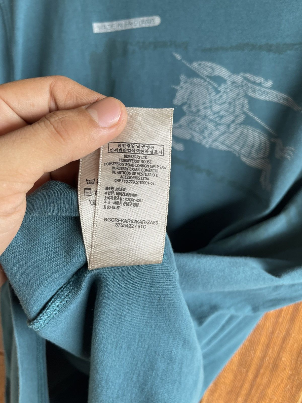 Burberry 💢BURBERRY💢Big Logo Horseferry House Tshirt Size US L / EU 52-54 / 3 - 14 Thumbnail