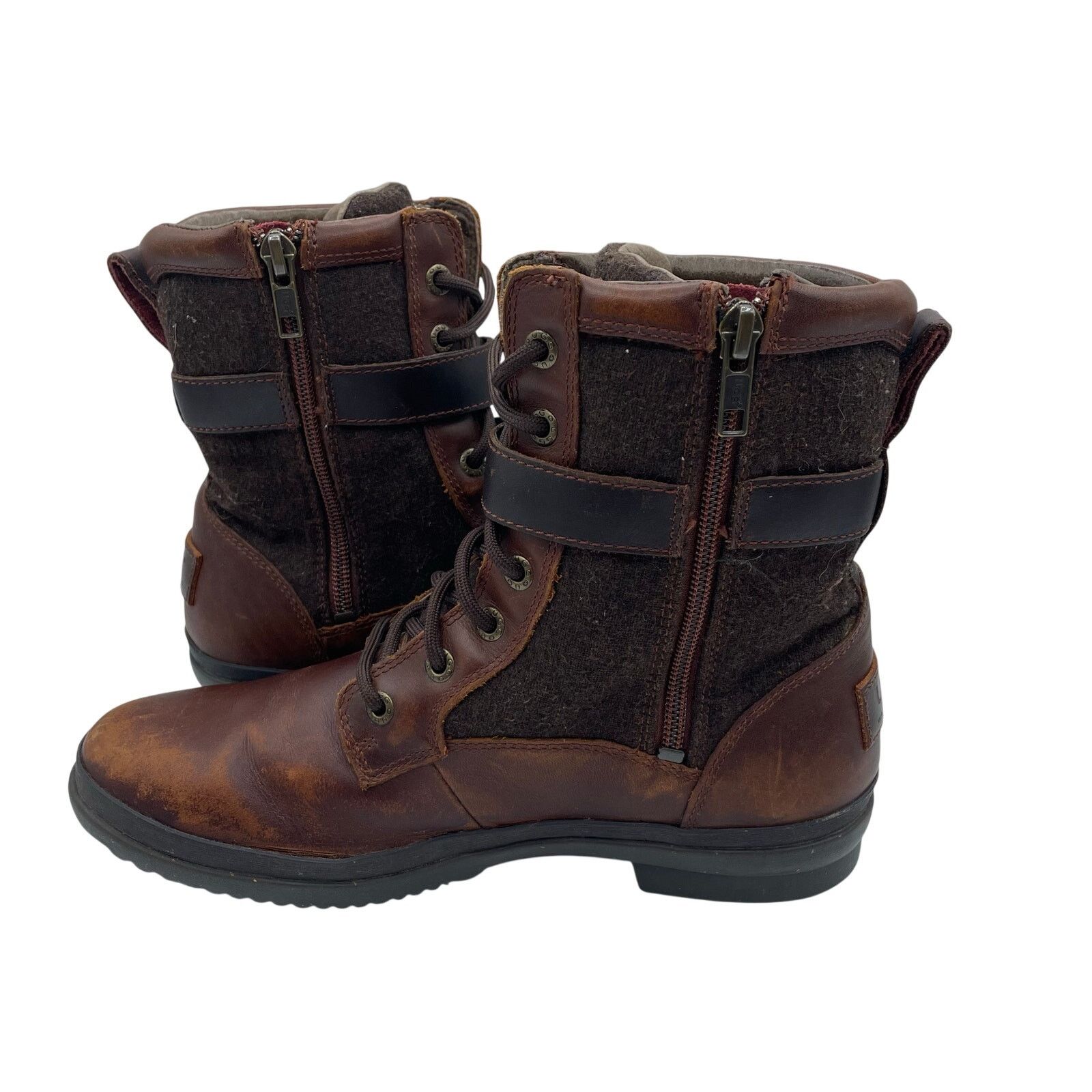 Ugg Ugg Kesey Waterproof Insulated Boots Brown Leather Womens 7 Size US 7 / IT 37 - 6 Thumbnail