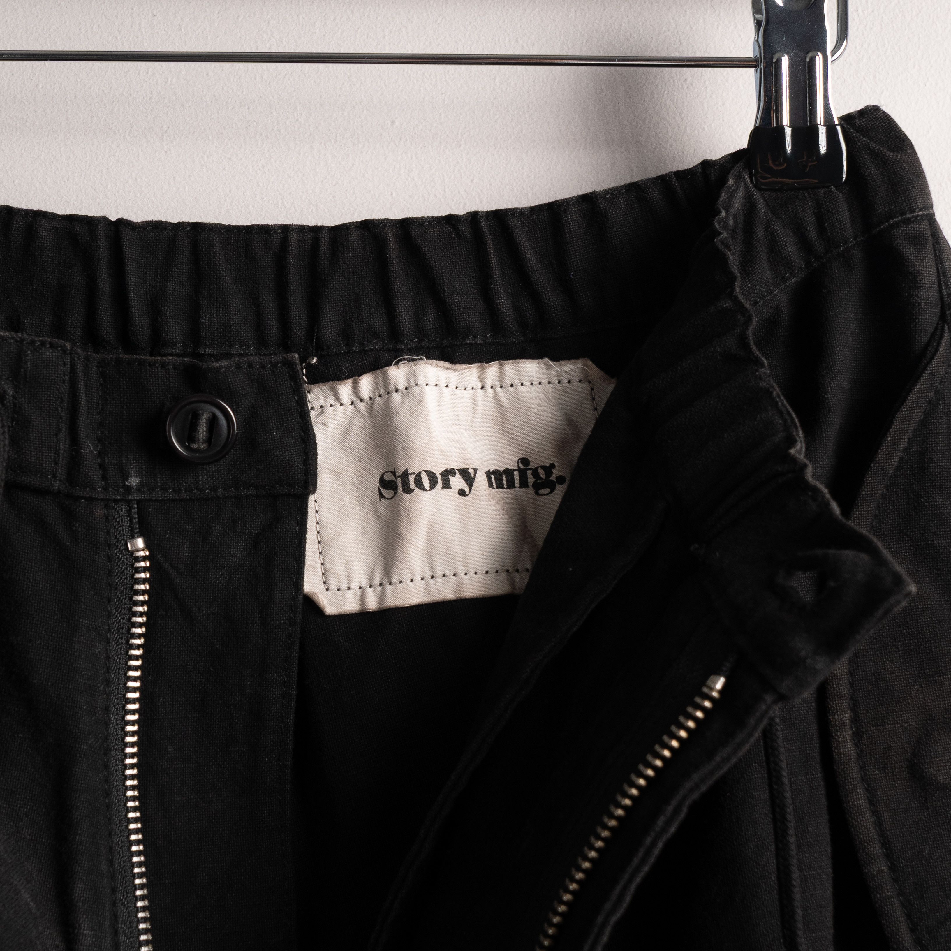 Story Mfg. Story MFG Paco Pants Black Slub Size US 28 / EU 44 - 15 Thumbnail