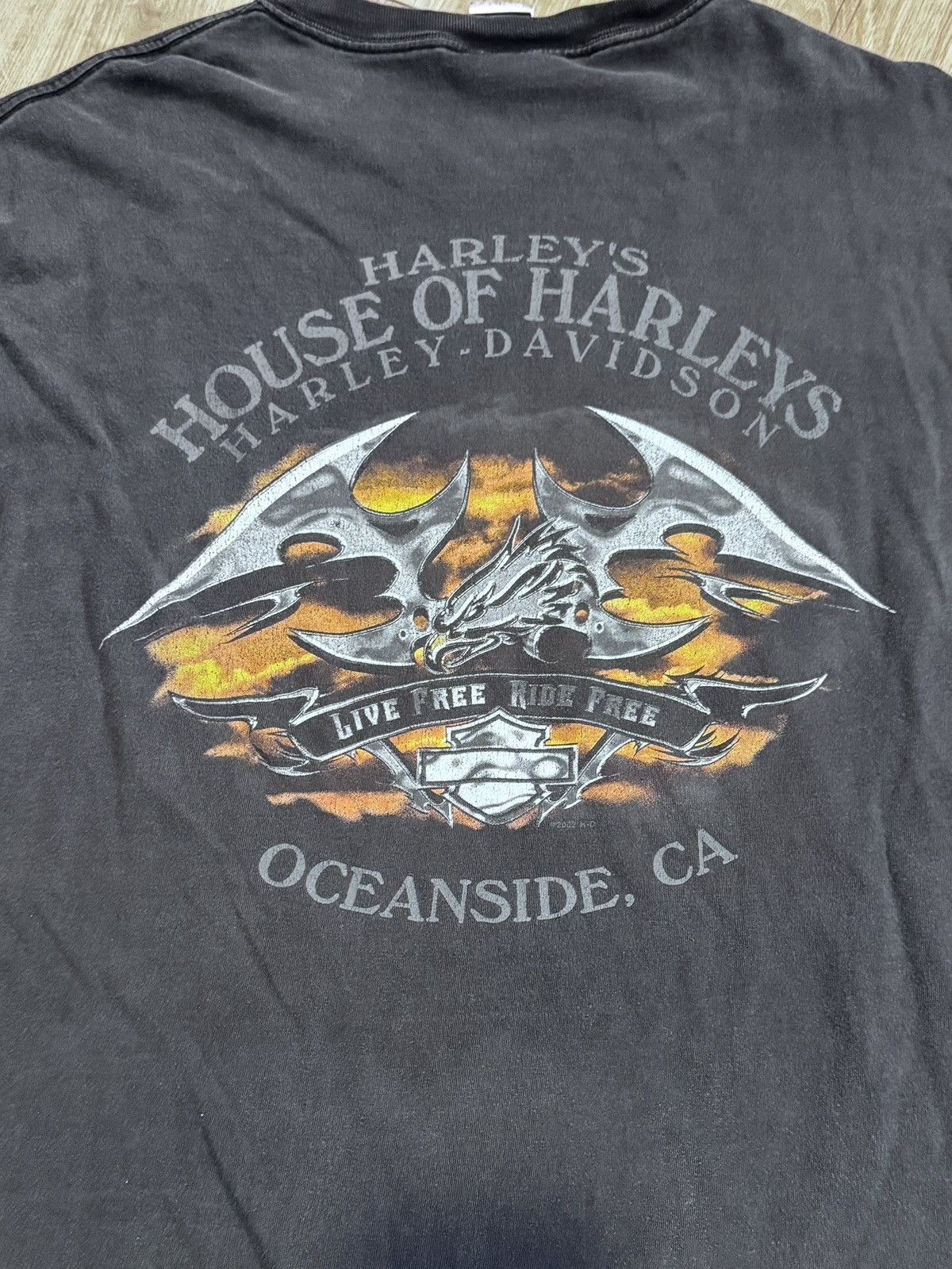 Harley Davidson Vintage Harley Biker long sleeve Size US XXL / EU 58 / 5 - 7 Thumbnail