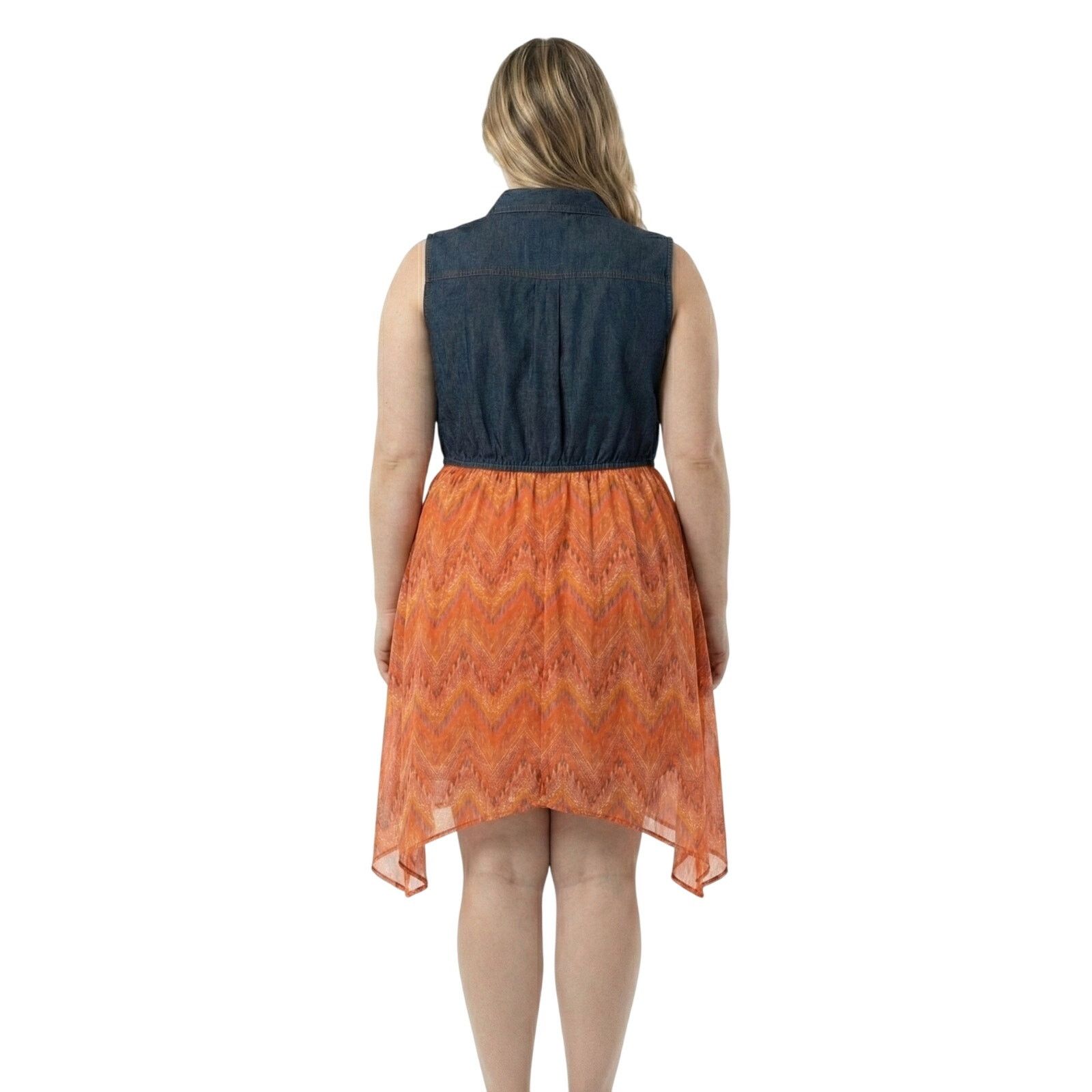 American Essentials Speed Control Of New York Sleeveless Denim Dress Size XL Size XL / US 12-14 / IT 48-50 - 2 Thumbnail