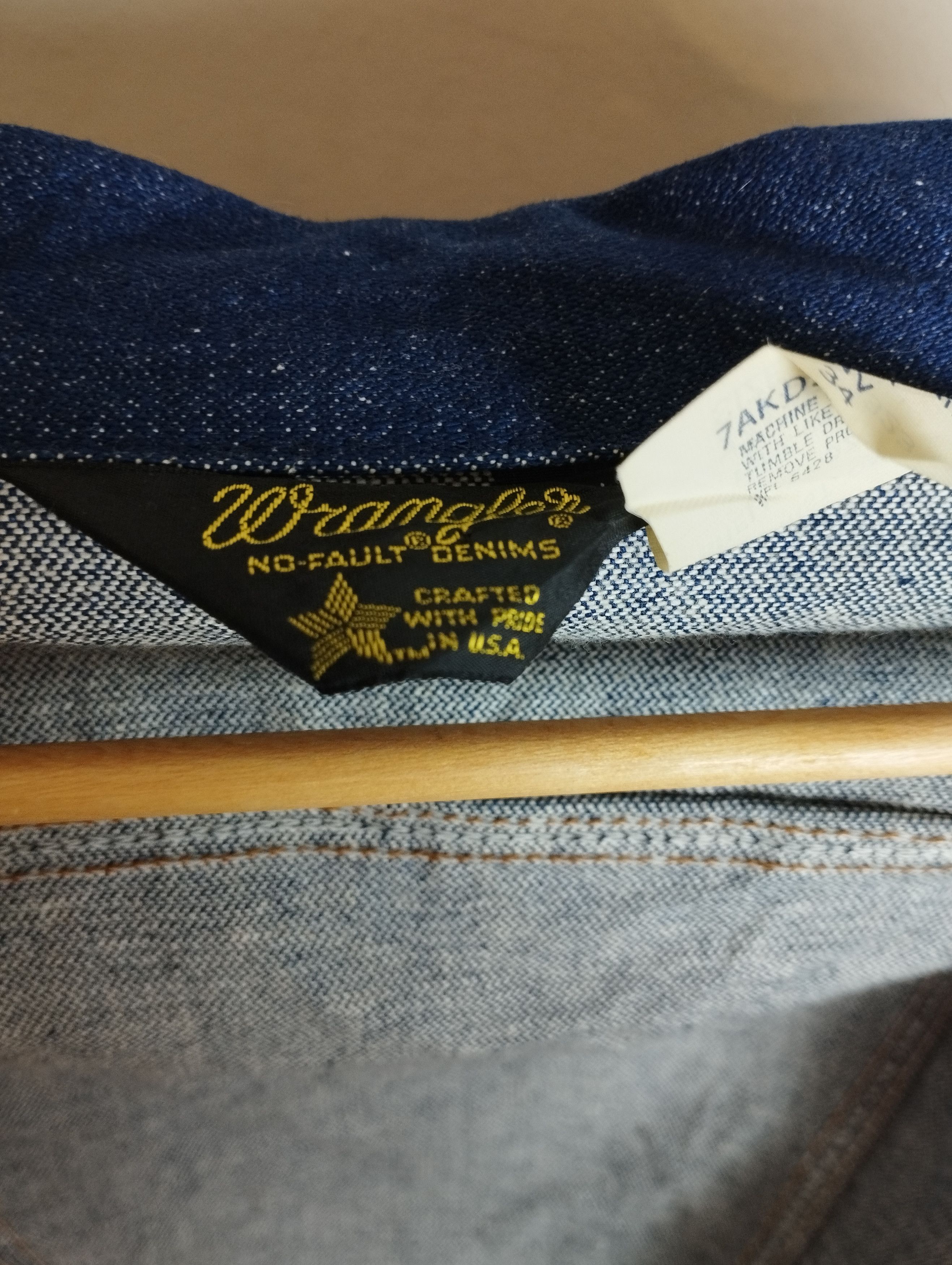 Vintage × Wrangler Vintage 60's Wrangler No-Fault Denims jacket Size US XS / EU 42 / 0 - 6 Thumbnail