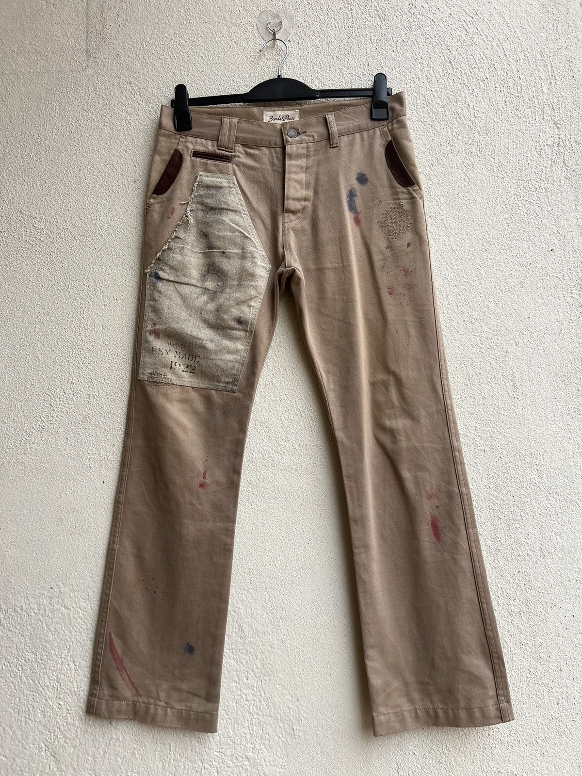 Vintage Bonds & Peace Japan Painter Khaki Flare Chinos Pant Size US 30 / EU 46 - 6 Thumbnail