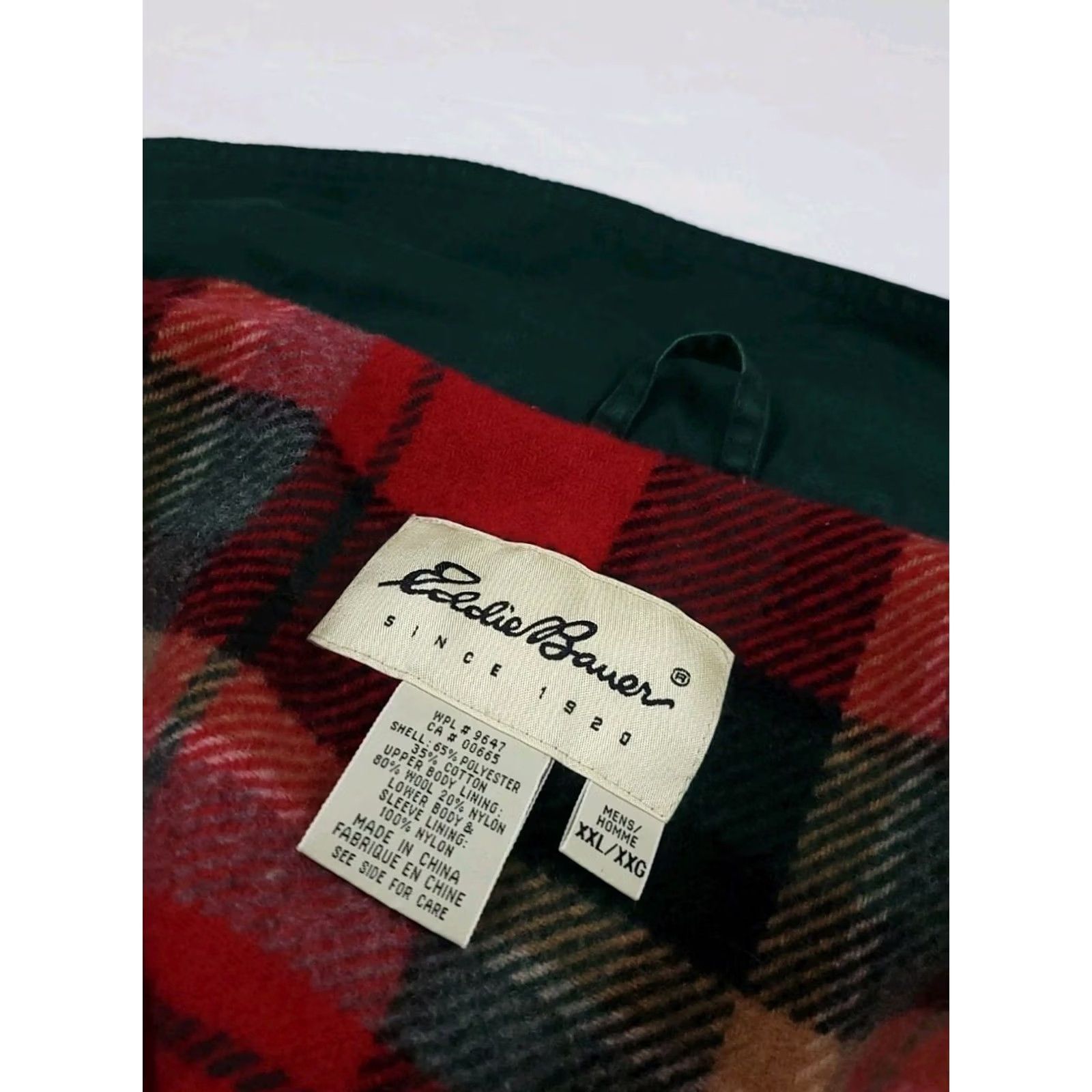 Eddie Bauer VINTAGE Eddie Bauer Wool Lined Parka Field Jacket 90s Plaid Green 2XL Mens Jacket Size US XXL / EU 58 / 5 - 5 Thumbnail
