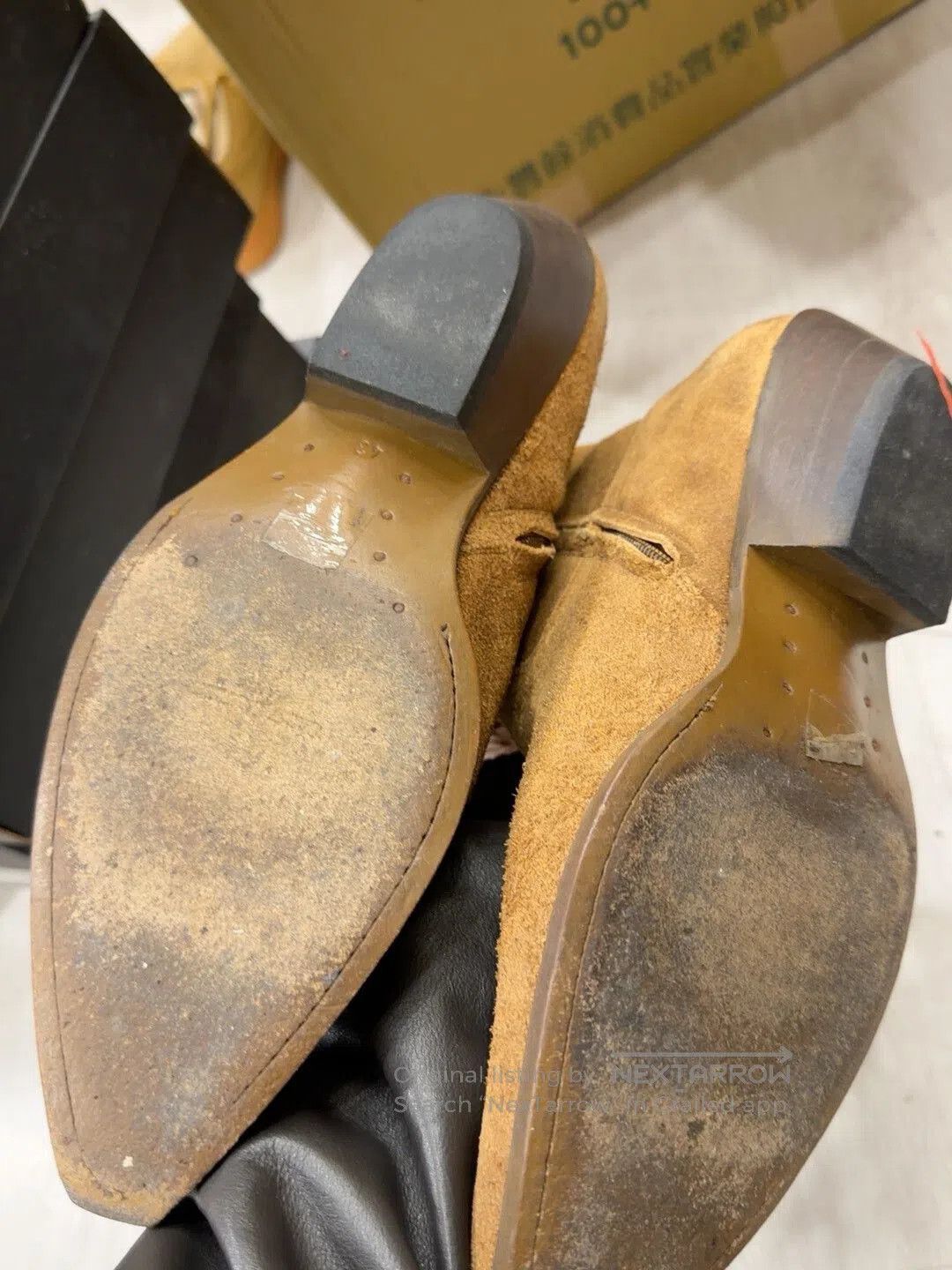 Japanese Brand Brown Men's Leather Shoes Made in Spain. Size US 10 / EU 43 - 3 Thumbnail