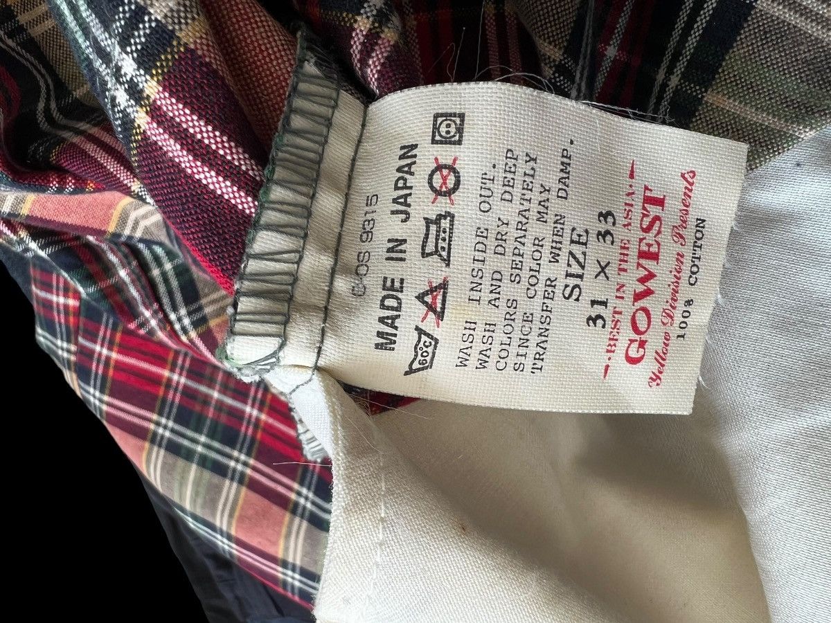 Vintage GOWEST Japan Tartan Plaid Check Trouser Pant Size US 30 / EU 46 - 20 Thumbnail