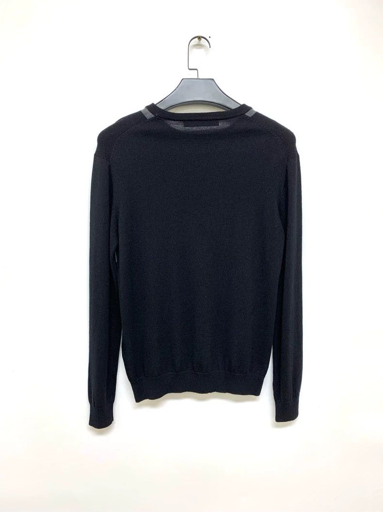 Givenchy Givenchy Black and gray striped wool knitted sweater, size Size US L / EU 52-54 / 3 - 8 Thumbnail