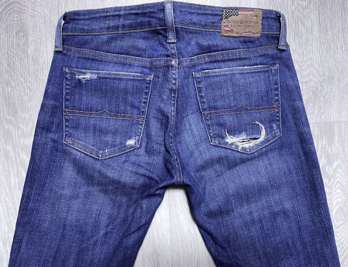 Denim & Supply Ralph Lauren DS RL Ralph Lauren Washed Torn Distressed Skinny Jeans Denim Size 27" / US 4 / IT 40 - 23 Thumbnail