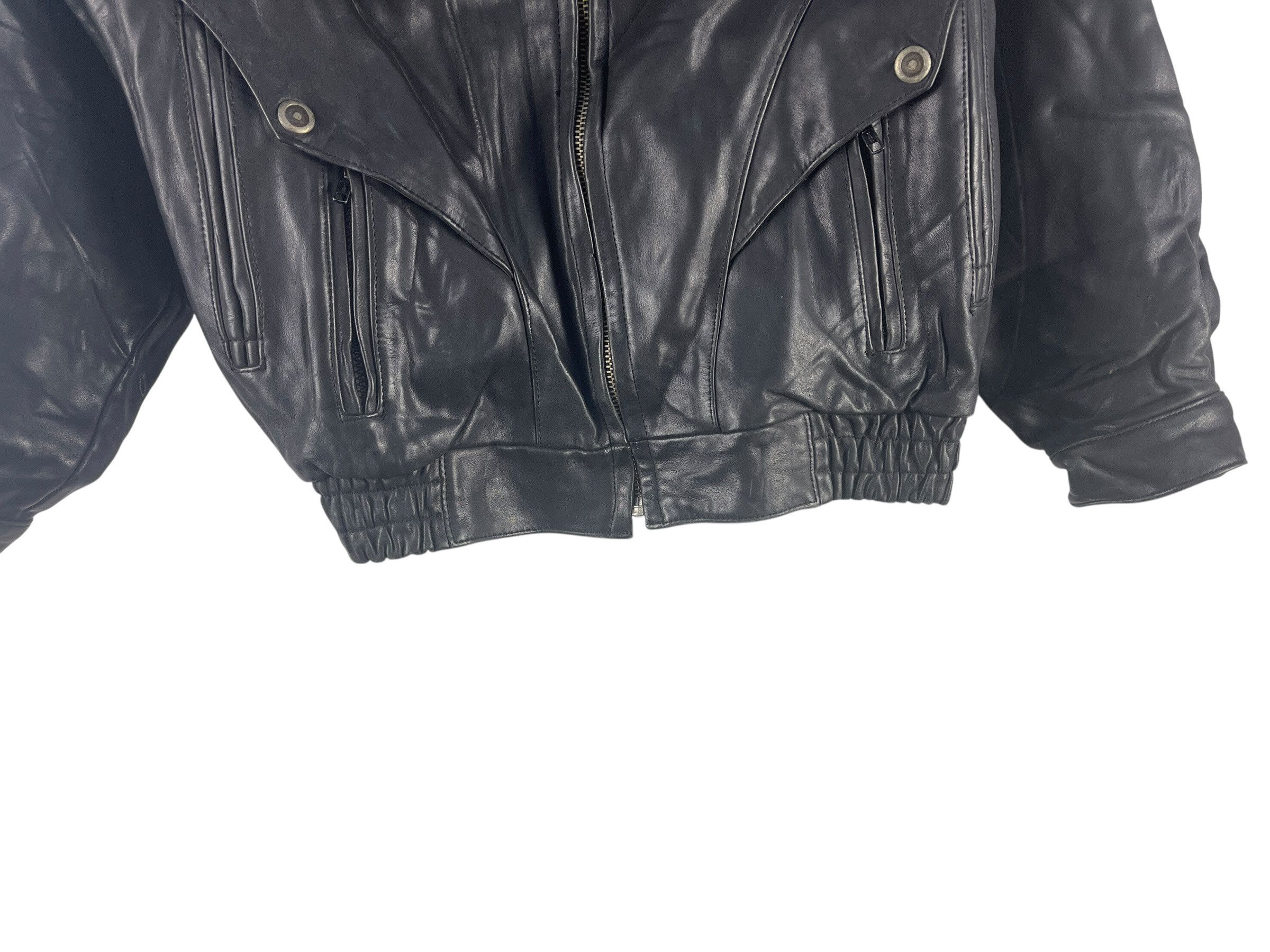 Harley Davidson Vintage Harley-Davidson Leather Bomber Jacket Size M / US 6-8 / IT 42-44 - 9 Thumbnail