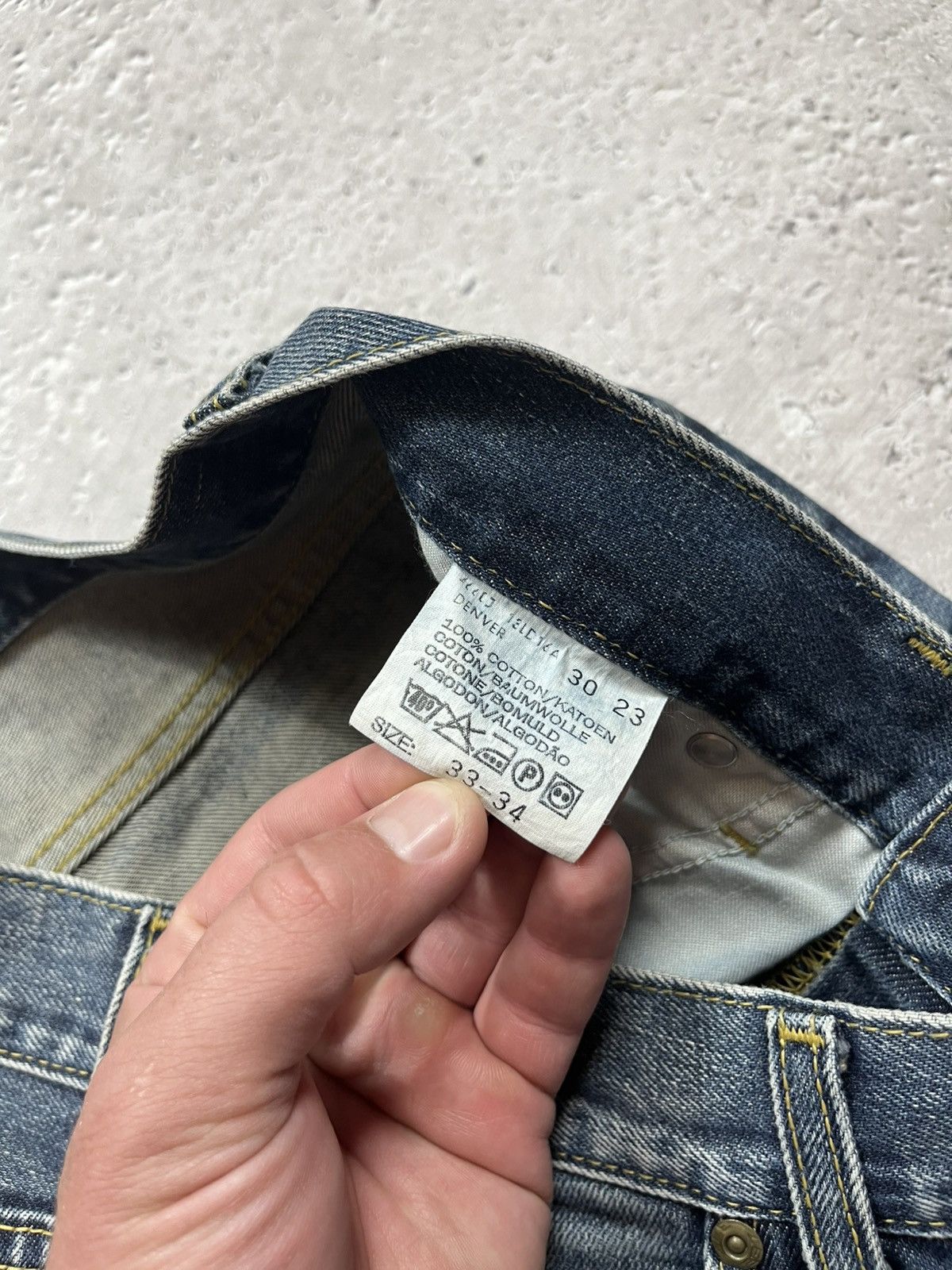Lee Vintage Lee Blue Jeans 33x34 Bootcut Slight Flare Fit Denim Size US 33 - 12 Thumbnail
