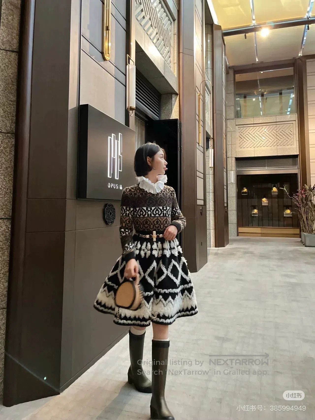Chanel Chanel Black and White Knit Skirt. Size 24" / US 00 / IT 34 - 7 Thumbnail