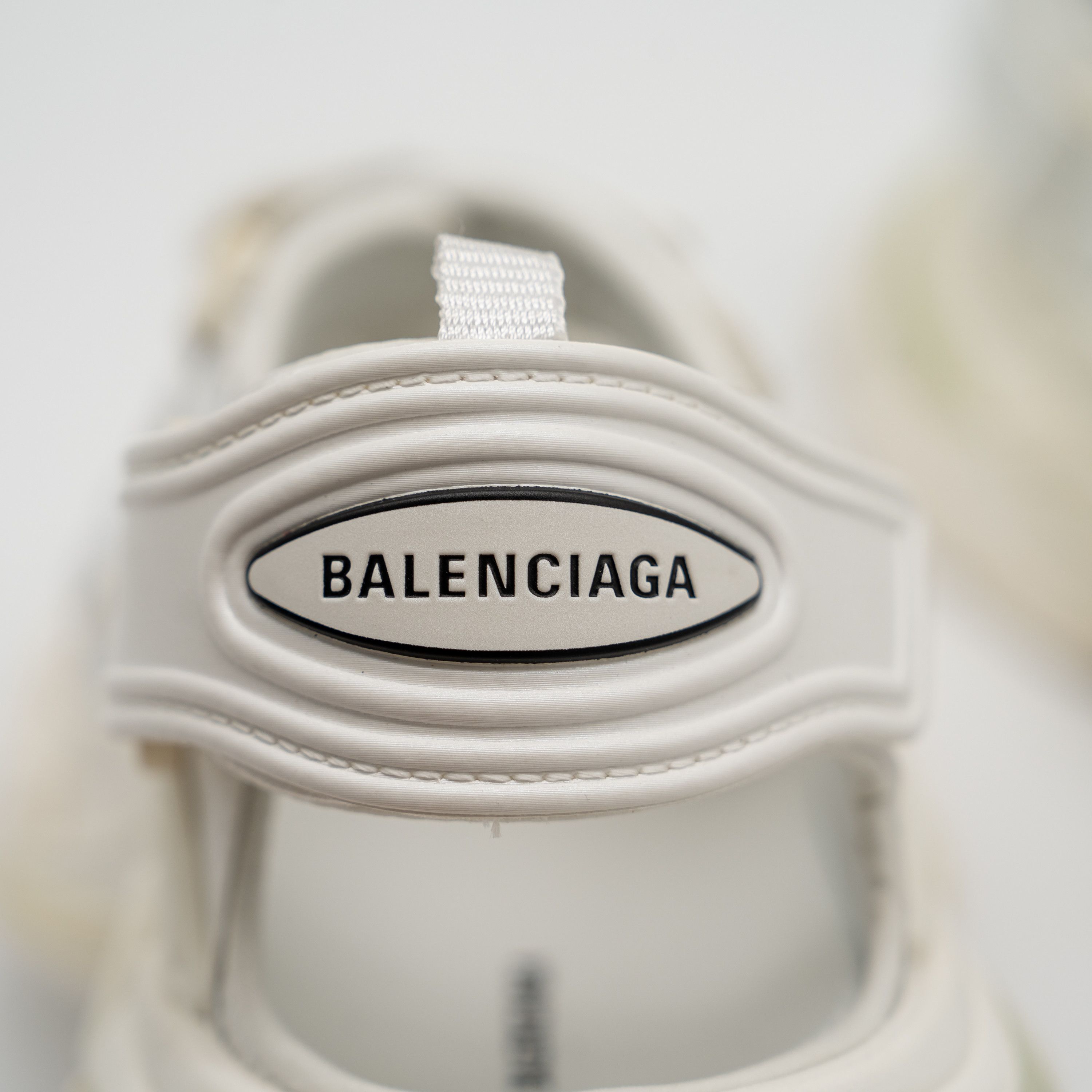 Balenciaga 39 - Balenciaga Track Sandals Triple White Straps Size US 9 / IT 39 - 9 Thumbnail