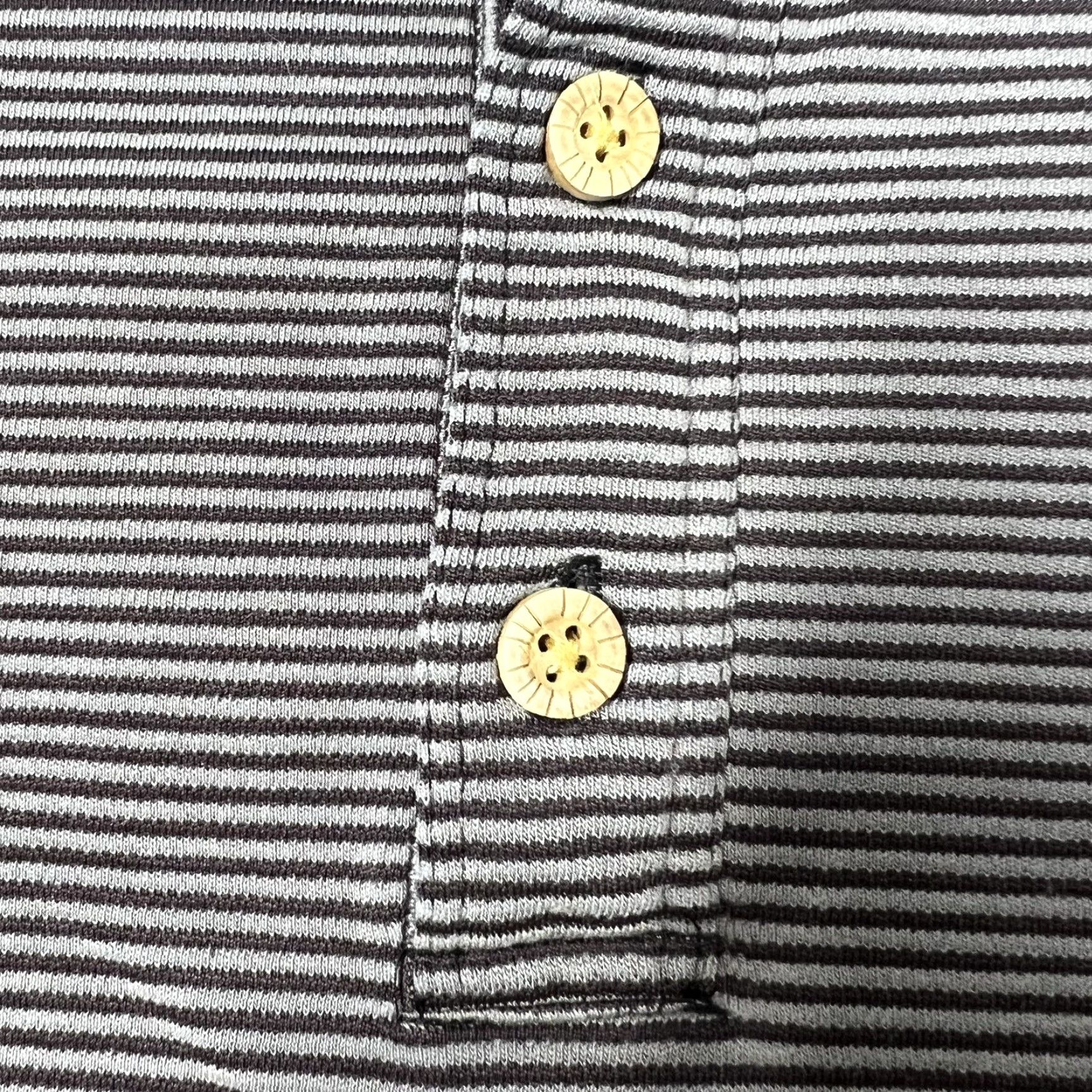 Vintage Jamaica Jaxx Mens Polo Shirt XL Modal Polyester Dark Gray Stripe Beach Luau Size US XL / EU 56 / 4 - 3 Thumbnail