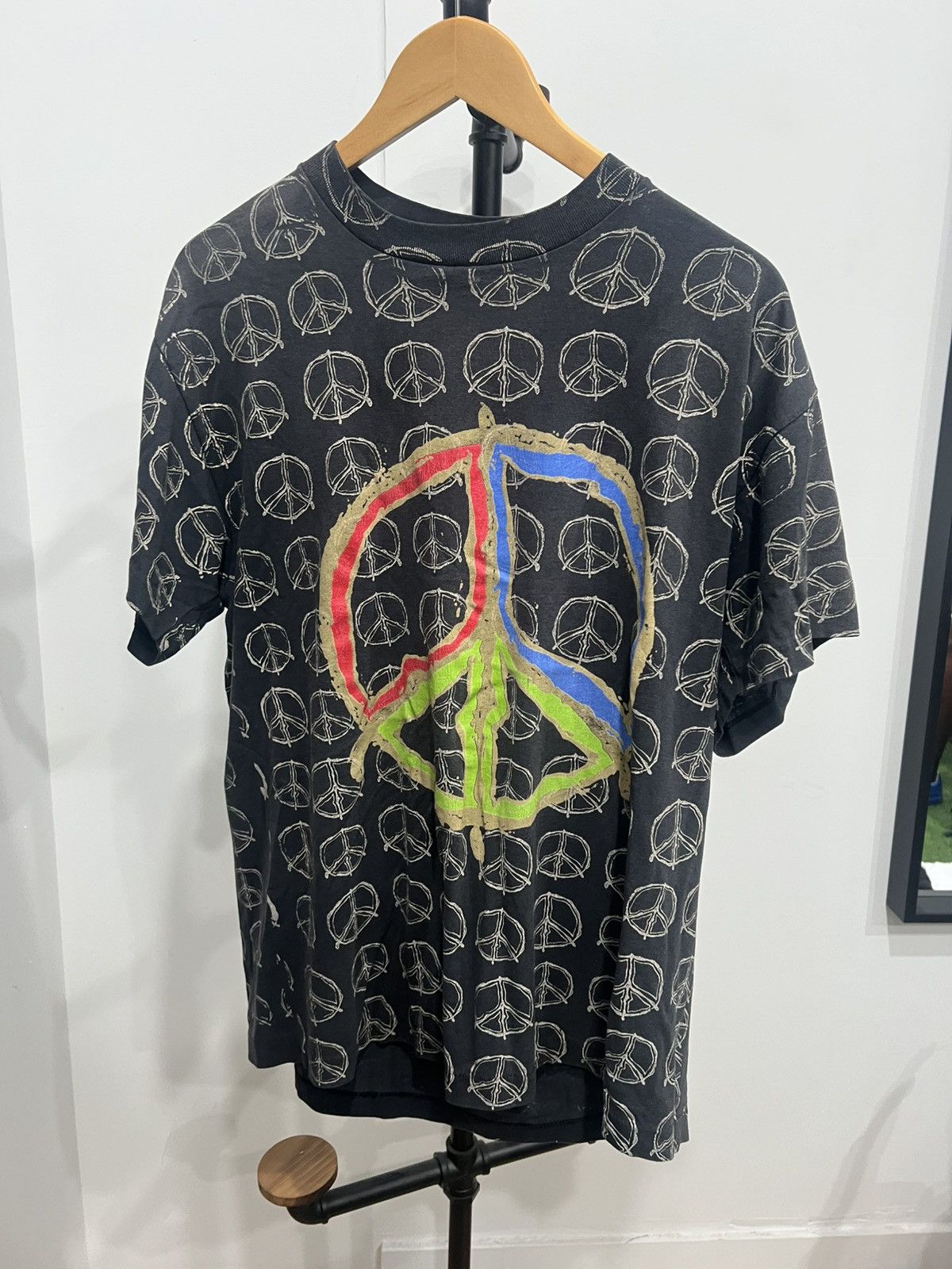 Vintage Vintage peace full graphic print Size US L / EU 52-54 / 3 - 2 Thumbnail