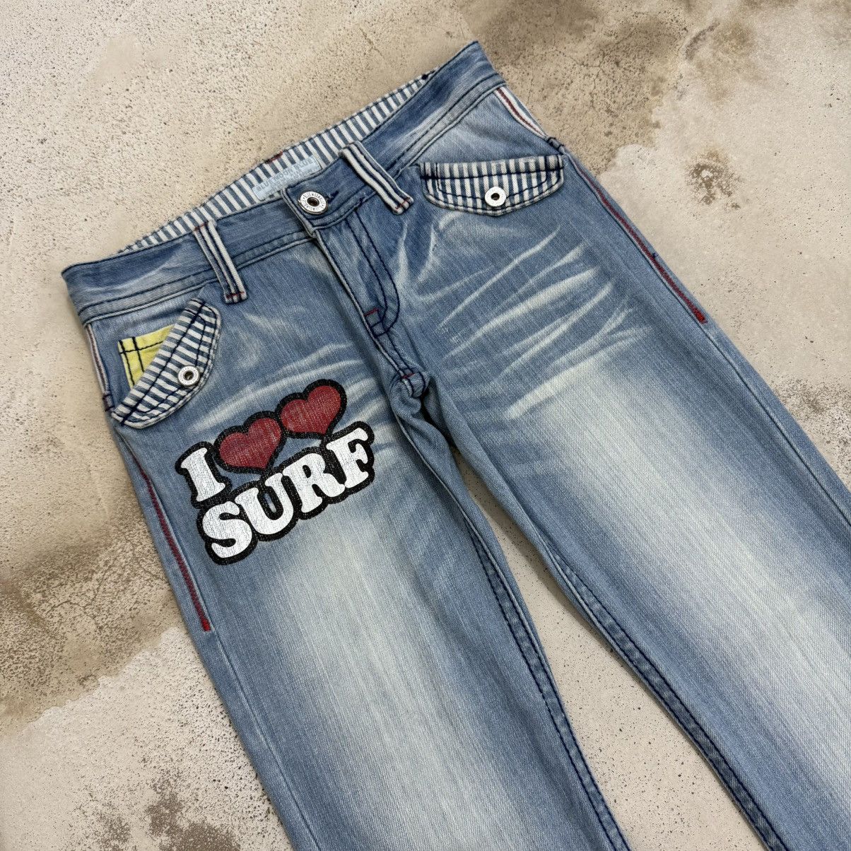 Japanese Brand Blue Moon Bluee Hickory Waist Printed Surfing Clone Devgru Size US 30 / EU 46 - 3 Thumbnail