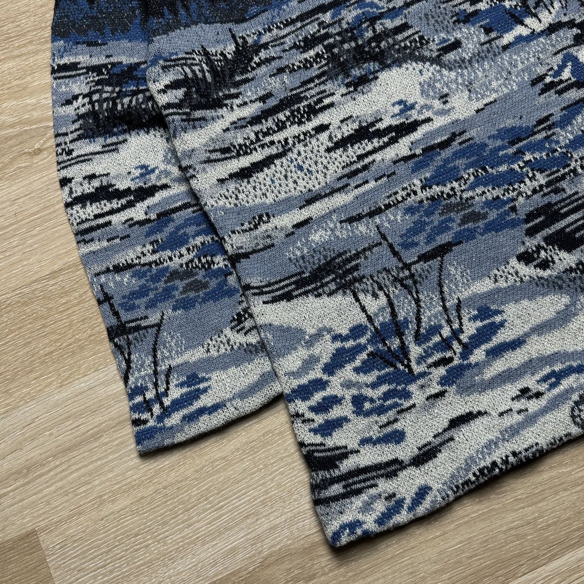 Missoni Rare Vintage Missoni Women's Wool Sweater Blue Winter Nature Size L / US 10 / IT 46 - 6 Thumbnail