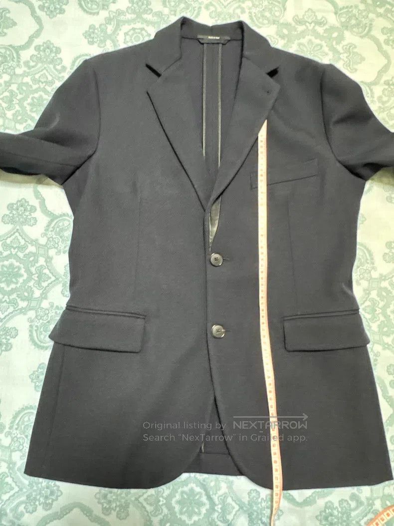 Hermes Hermes Casual Wool Blazer, 100% Wool + Lamb Leather, Colla Size 48R - 5 Thumbnail