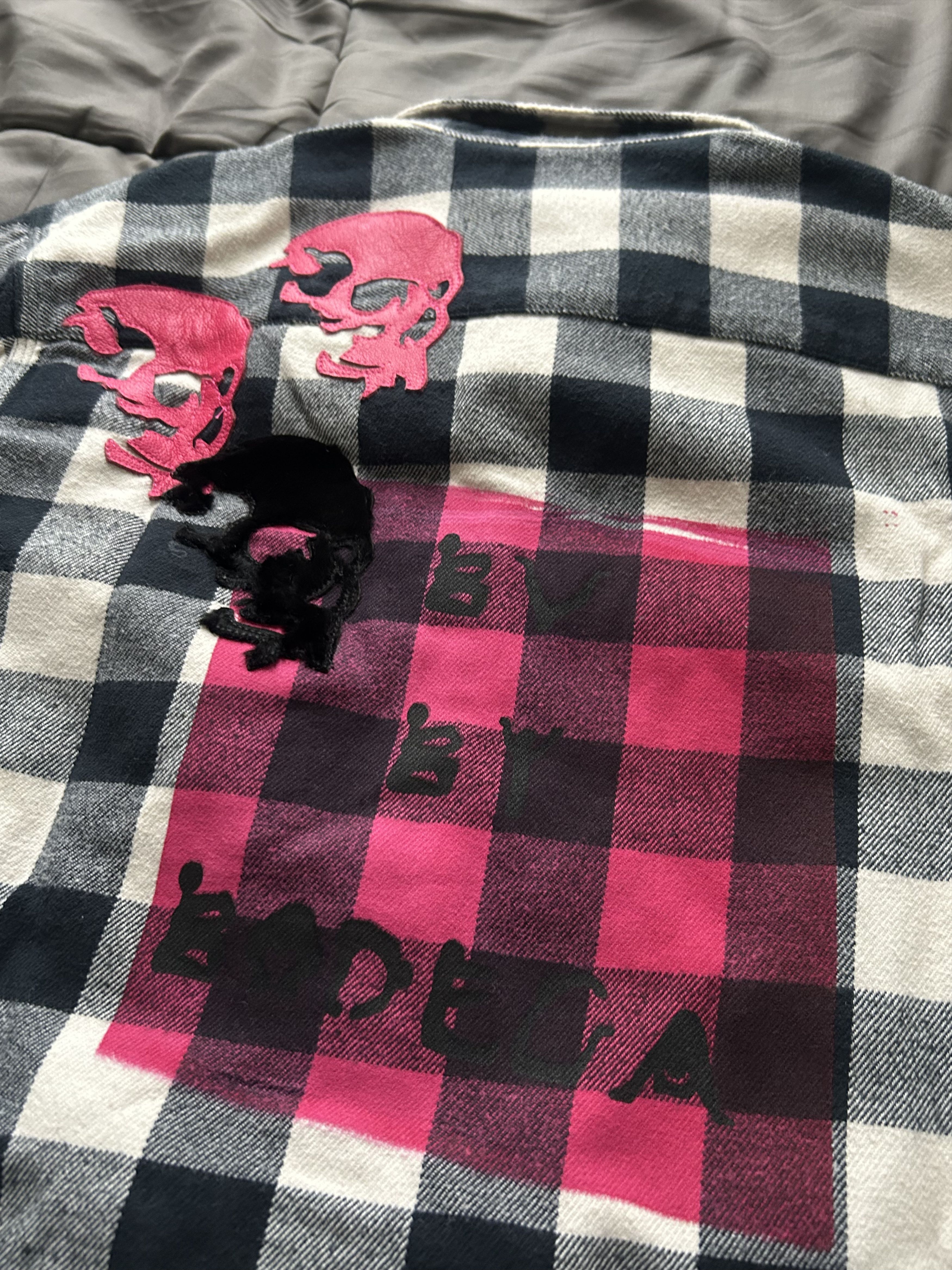 BV By Bodega Vengeance 1/1 Patched Flannel Shirt Size XS / US 0-2 / IT 36-38 - 6 Thumbnail