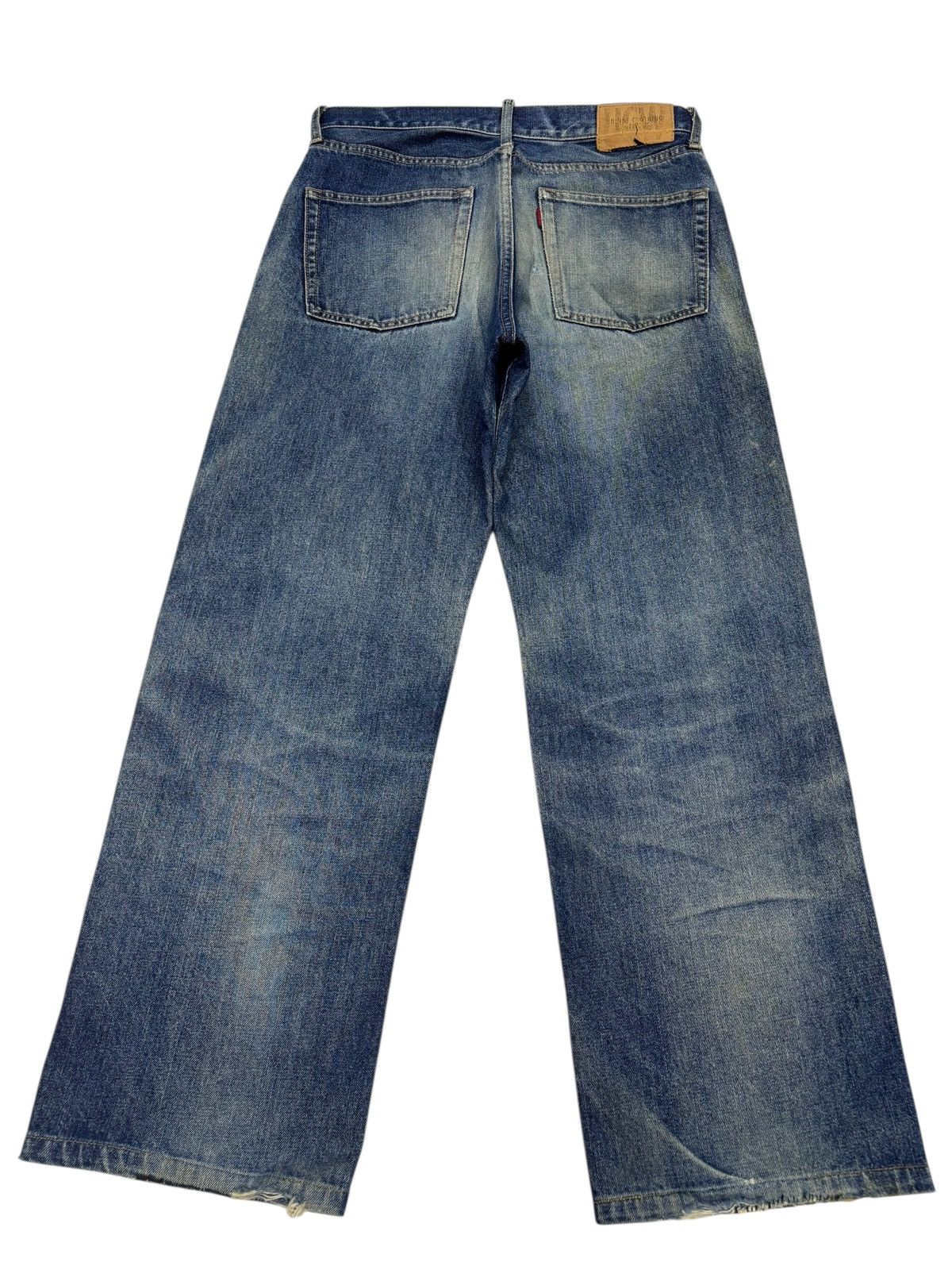 Warehouse 💥BAGGY💥WAREHOUSE UNIQUE CLOTHING SASHIKO STITCH BAGGY JEANS Size US 30 / EU 46 - 8 Thumbnail