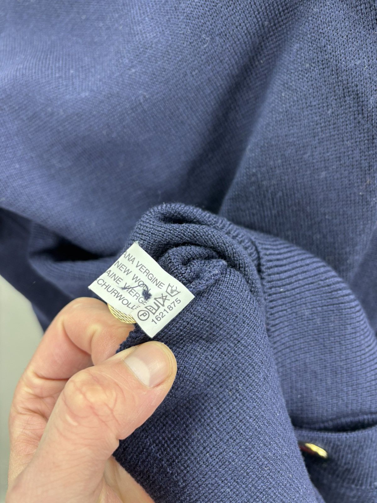 Dalmine Mens cardigan Dalmine Size L/52 Color Blue Size US L / EU 52-54 / 3 - 10 Thumbnail