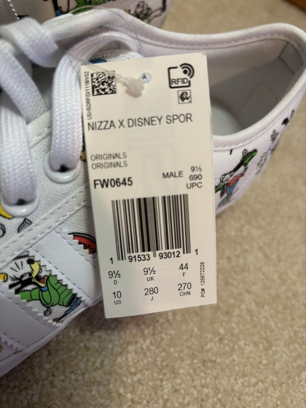 Adidas × Disney Nizza X Disney Adidas Sport Goofy Low Top Shoes (M10) Size US 10 / EU 43 - 2 Thumbnail