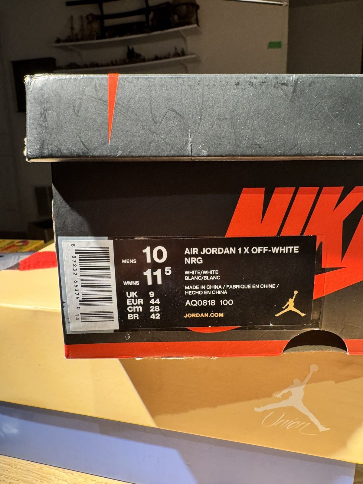 Nike × Off-White × Virgil Abloh Off White x Air Jordan 1 Retro High OG Euro Chicago Virgil Size US 10 / EU 43 - 19 Thumbnail