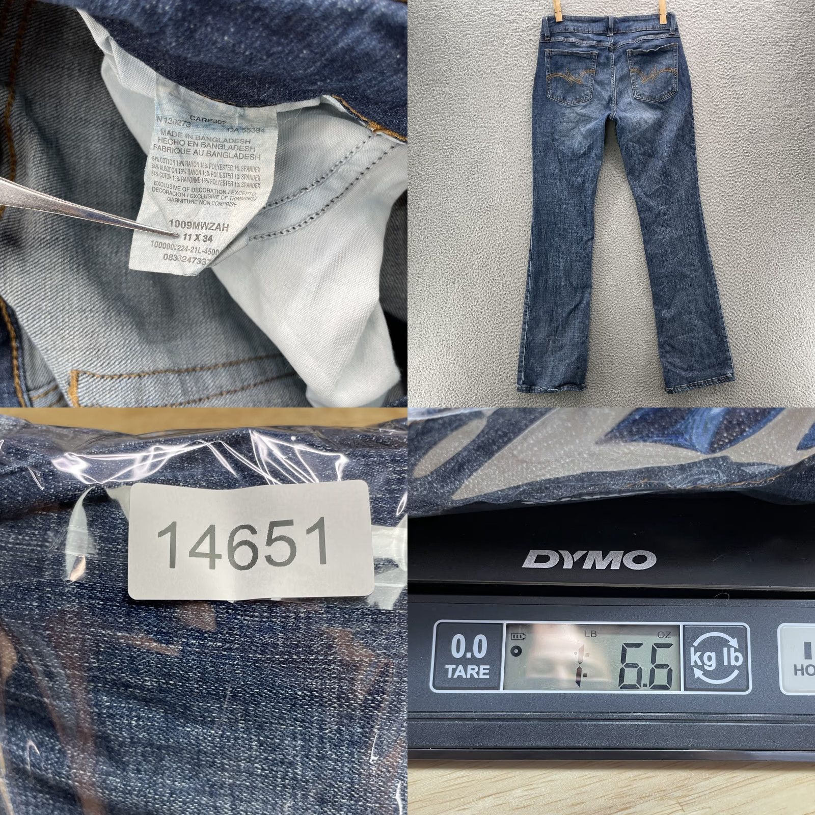 Wrangler Wrangler Bootcut Jeans Women's 32x32 Workwear Western Y2k Cowgirl Rodeo 90s Jeans Blue Cotton Blend 5-Pocket Relaxed Mid Rise Women's Shoes? Size 24" / US 00 / IT 34 - 8 Thumbnail