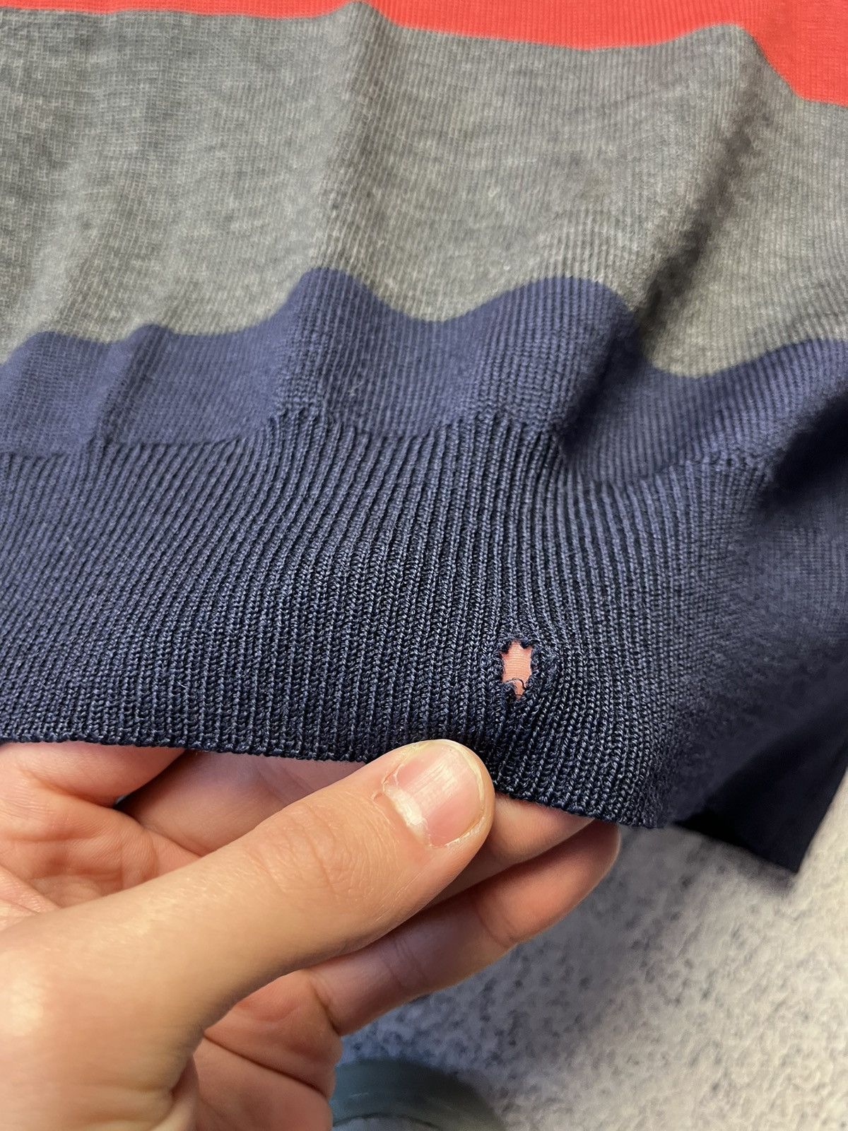 Lacoste Vintage Lacoste Polo Sweater Long sleeve Distressed Y2K Size US XL / EU 56 / 4 - 12 Thumbnail