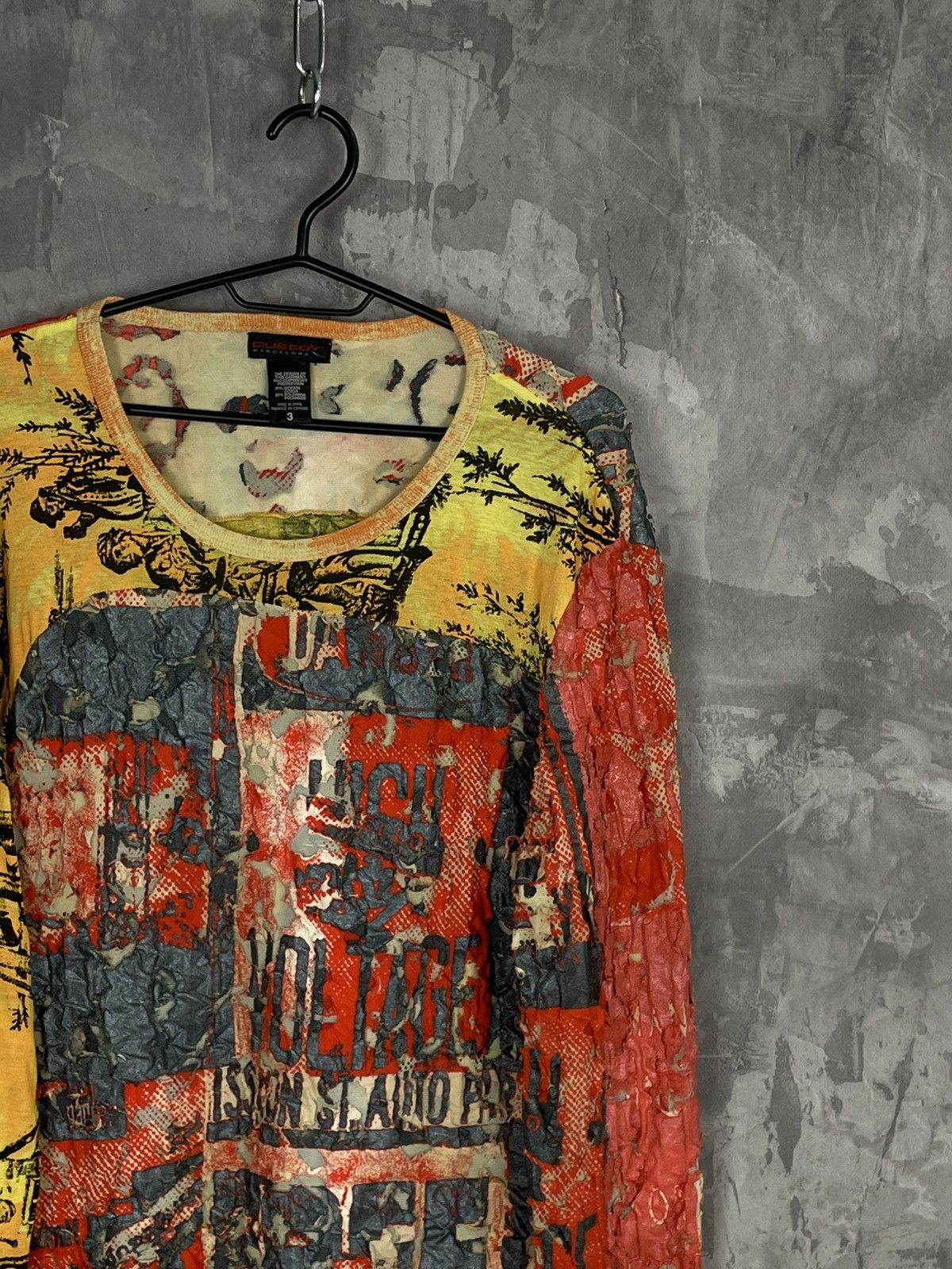 Custo Barcelona × Vintage VINTAGE Y2K CUSTO BARCELONA LONGSLEEVE PRINTED TOP Size M / US 6-8 / IT 42-44 - 5 Thumbnail