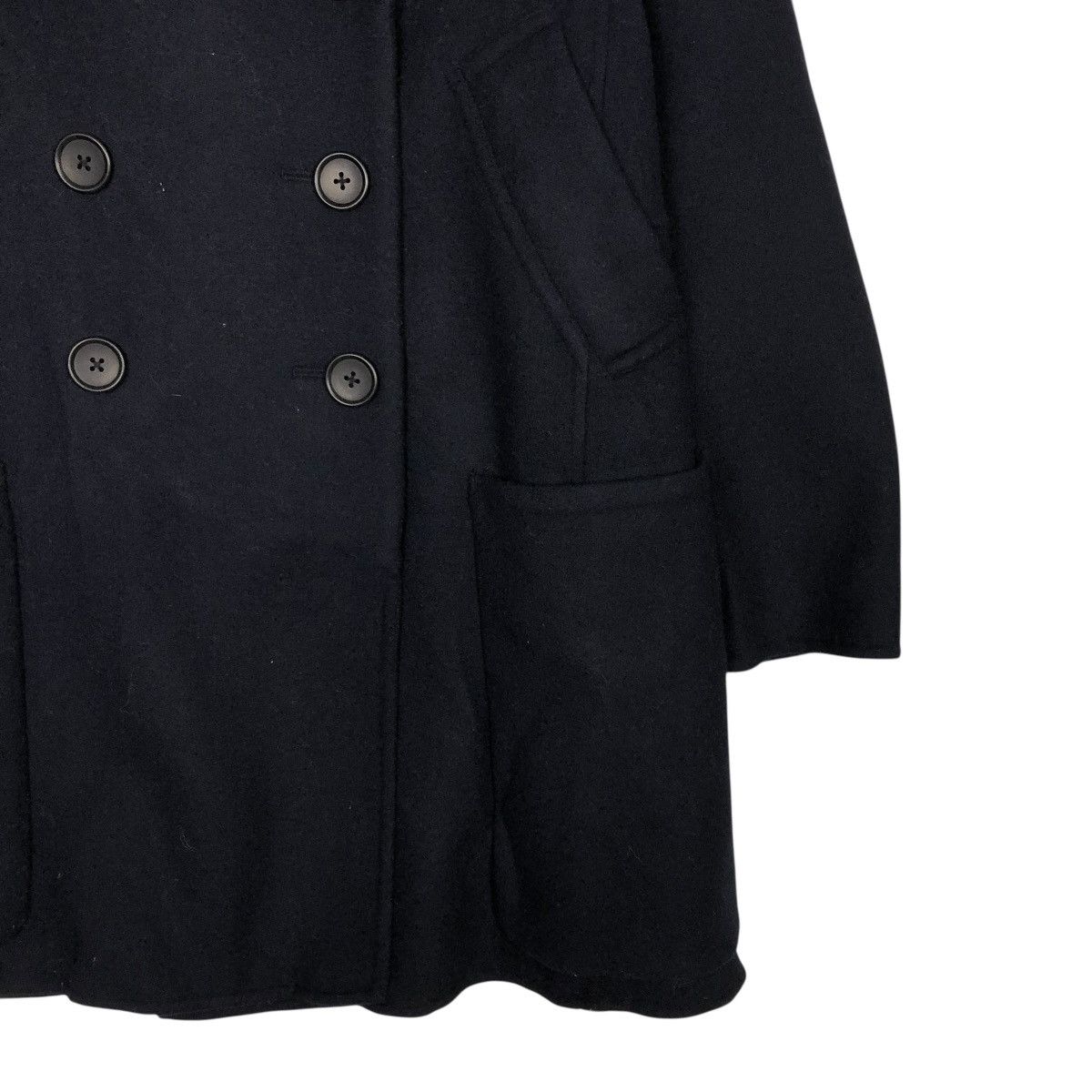 Jil Sander 🔥RICH BLACK WOOL LONG JACKET JILL SANDER J+ DOUBLE COLLAR Size US M / EU 48-50 / 2 - 7 Thumbnail