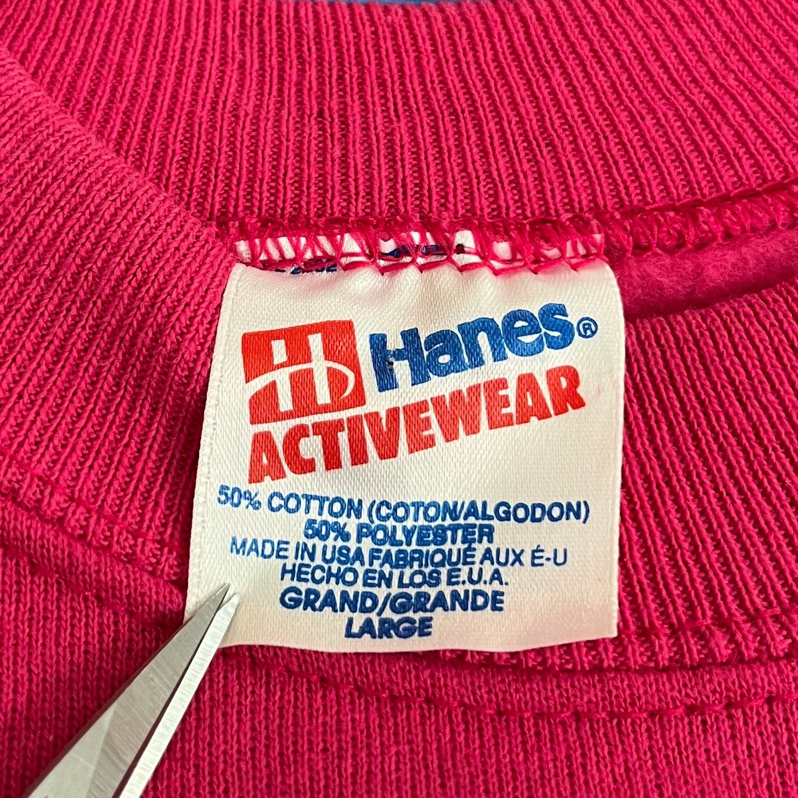 Hanes Vintage Branson Missouri Guitar Puff Printed Pink Crewneck Size US L / EU 52-54 / 3 - 4 Thumbnail